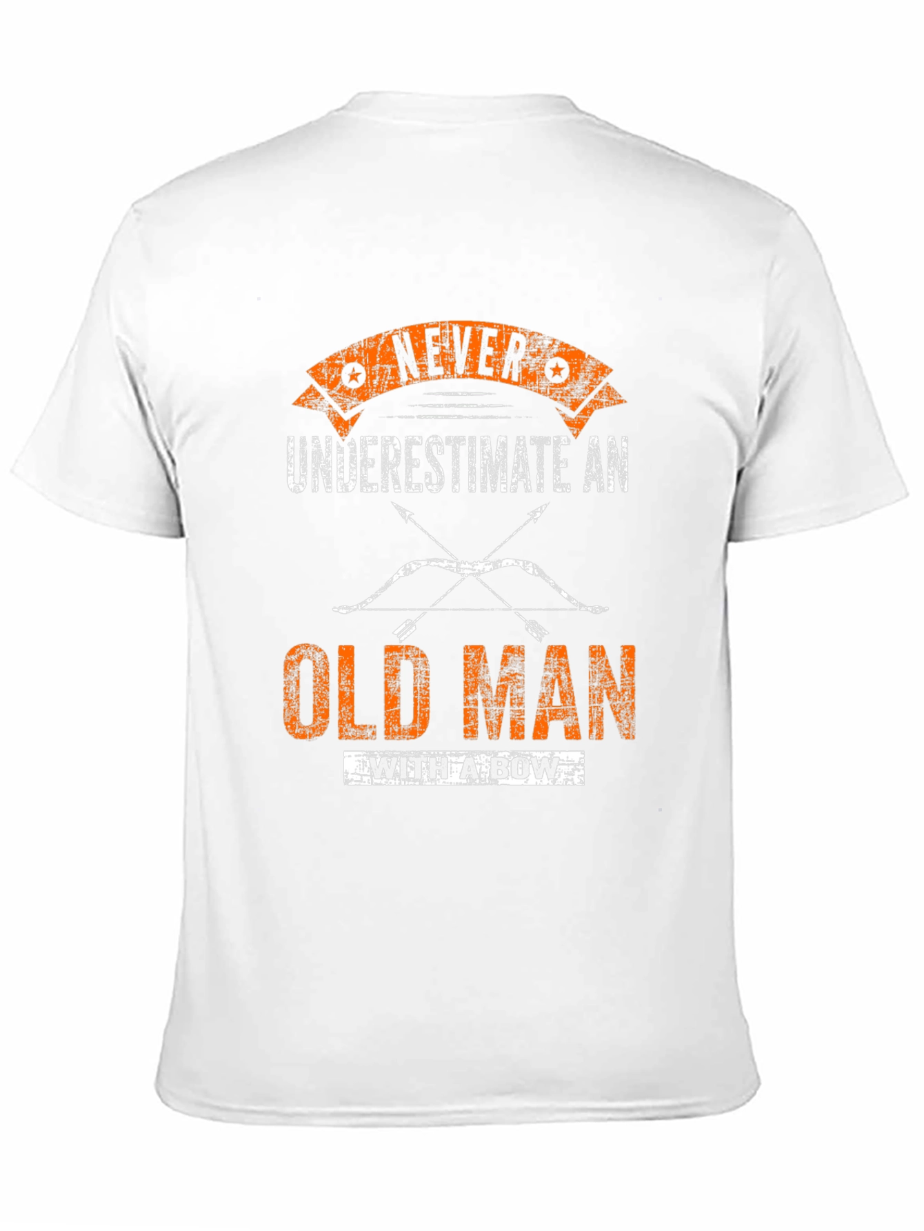 Never Underestimate Old Man With A Bow T-Shirt
