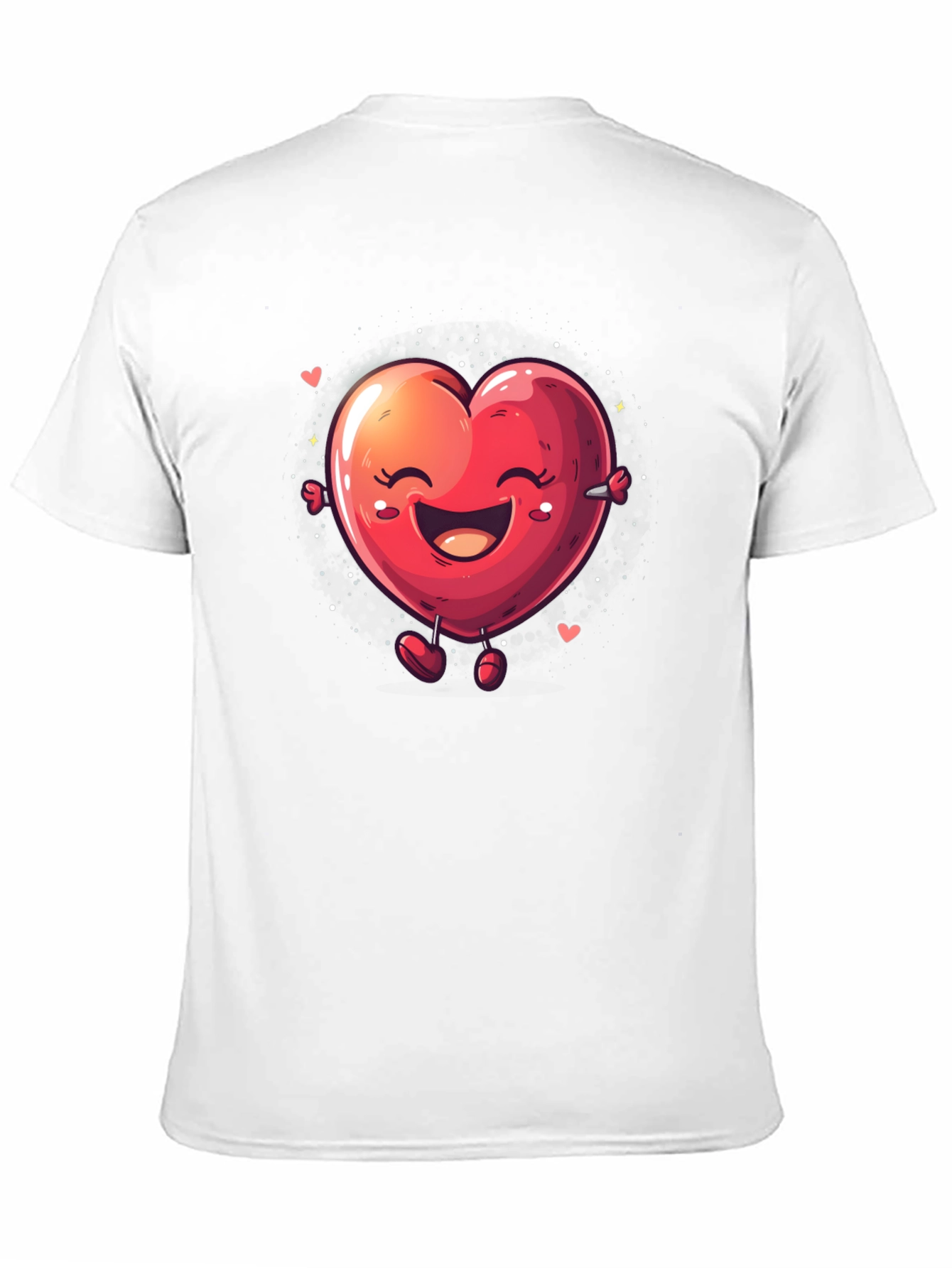 Heart Character Black T-Shirt