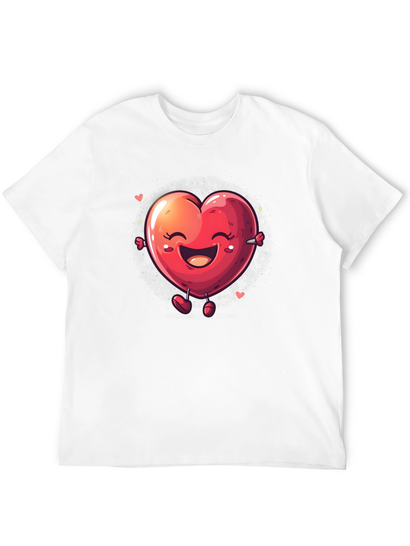 Heart Character Black T-Shirt
