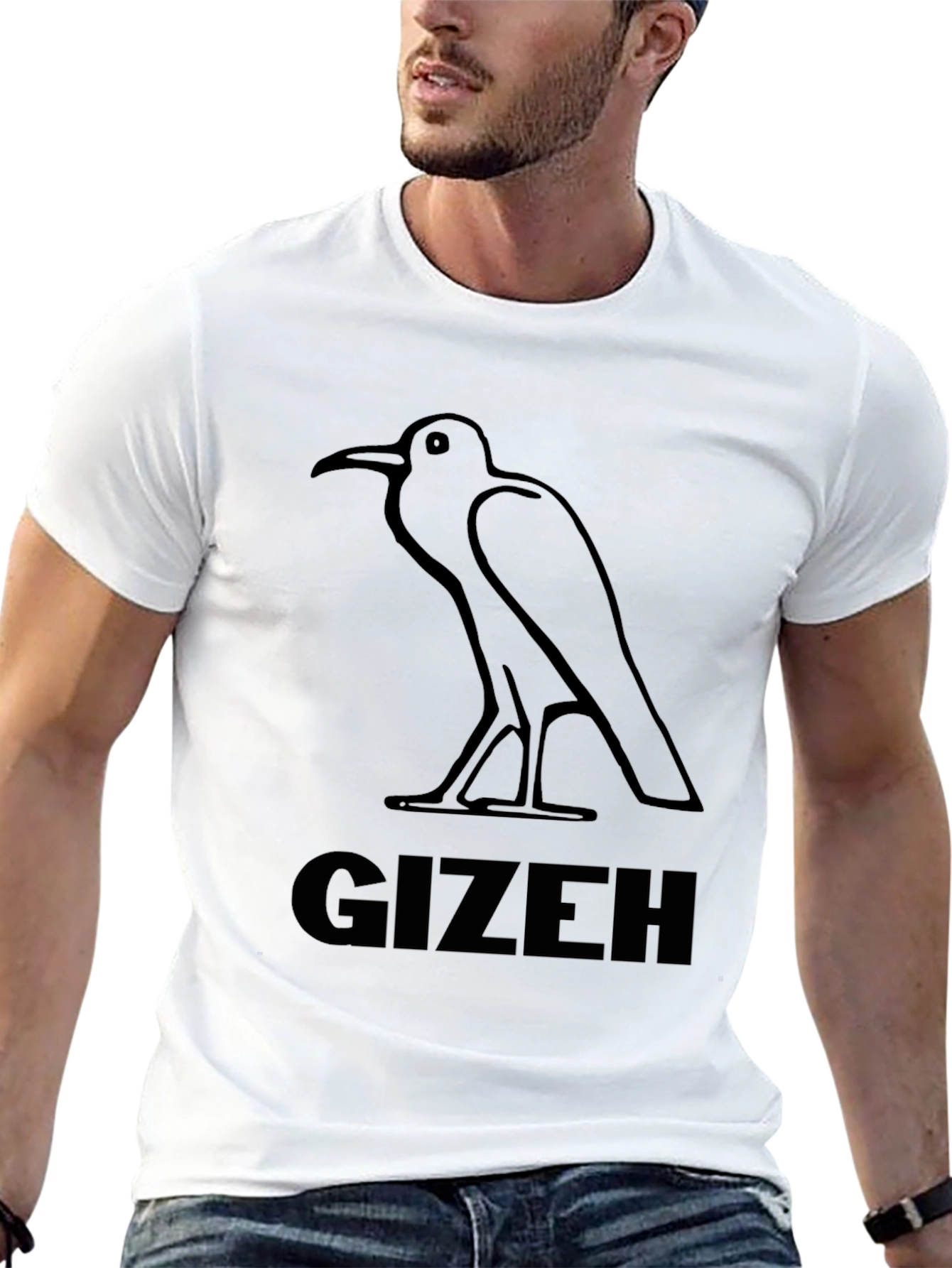 Gizeh Bird Graphic T-Shirt - Egyptian Inspired Design