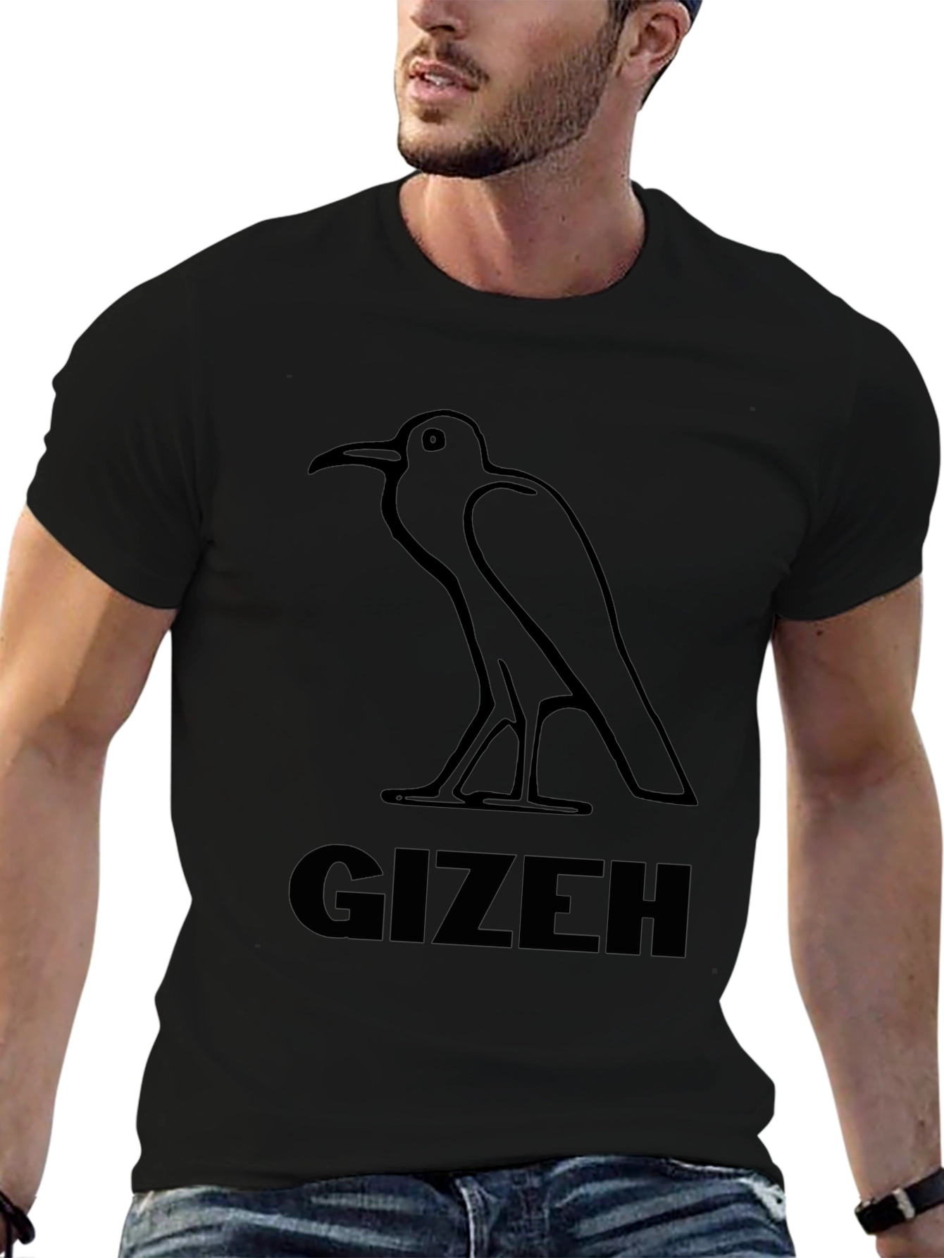 Gizeh Bird Graphic T-Shirt - Egyptian Inspired Design