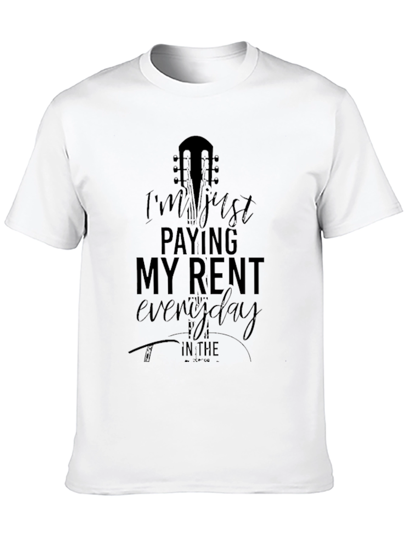 Guitar Rent T-Shirt - Black