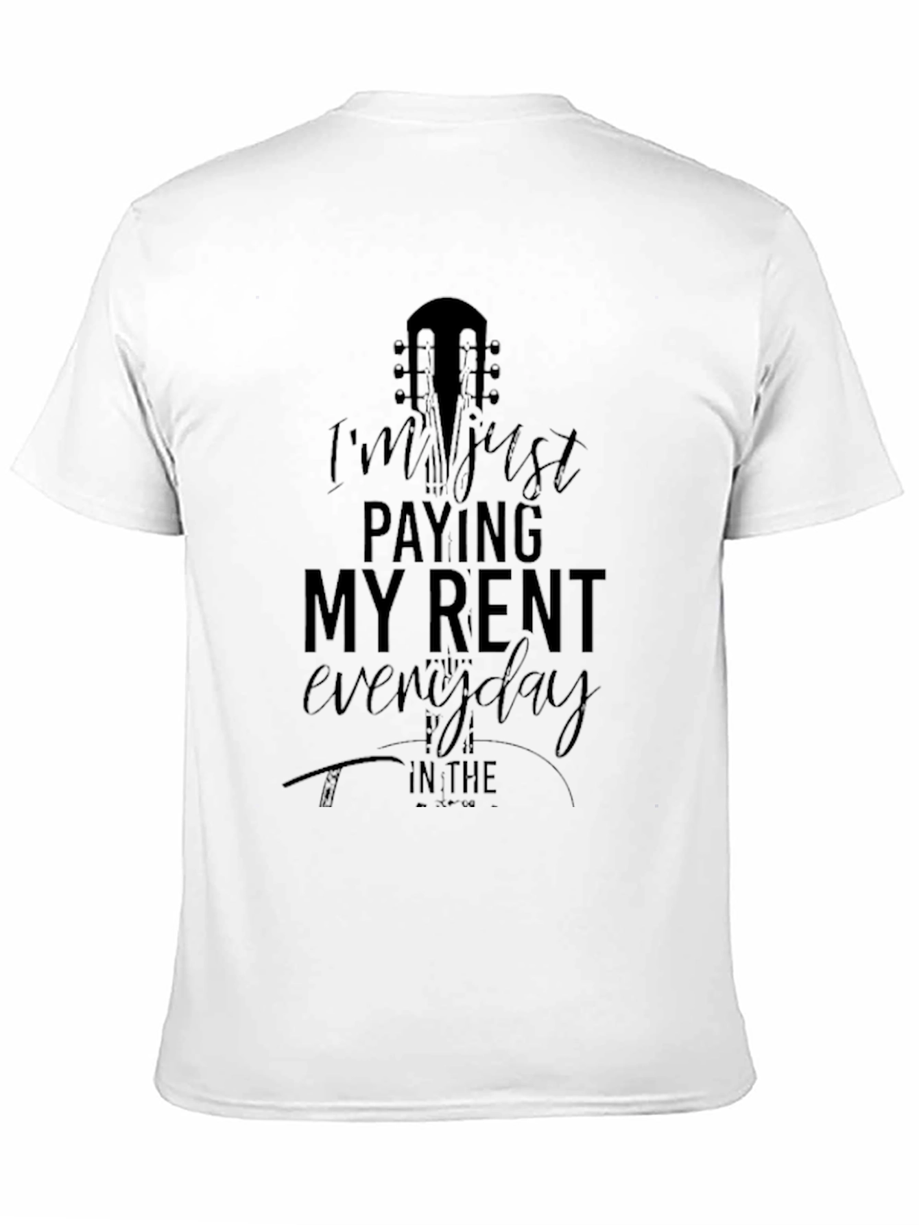 Guitar Rent T-Shirt - Black