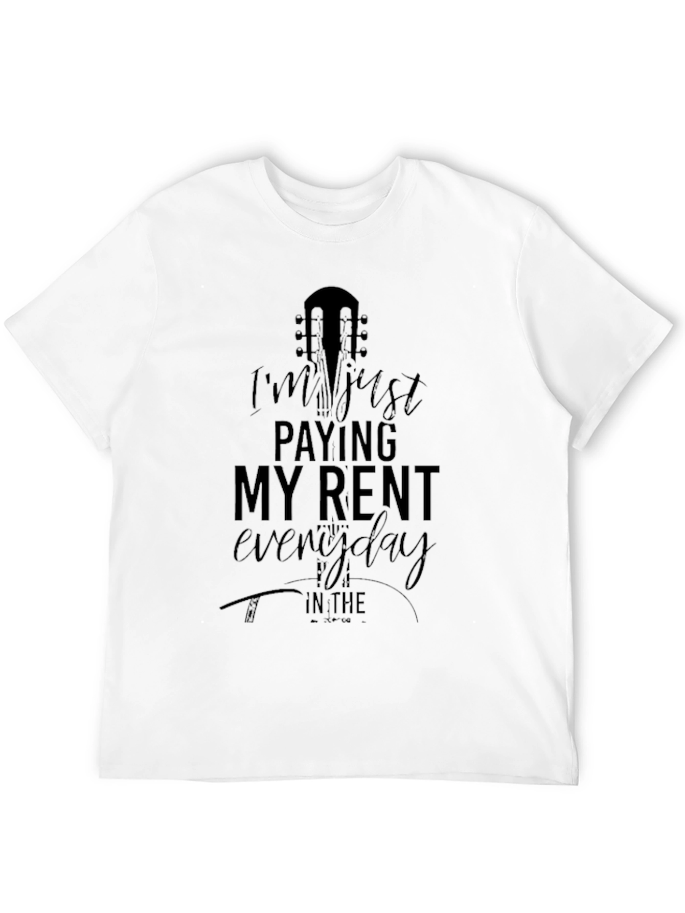 Guitar Rent T-Shirt - Black