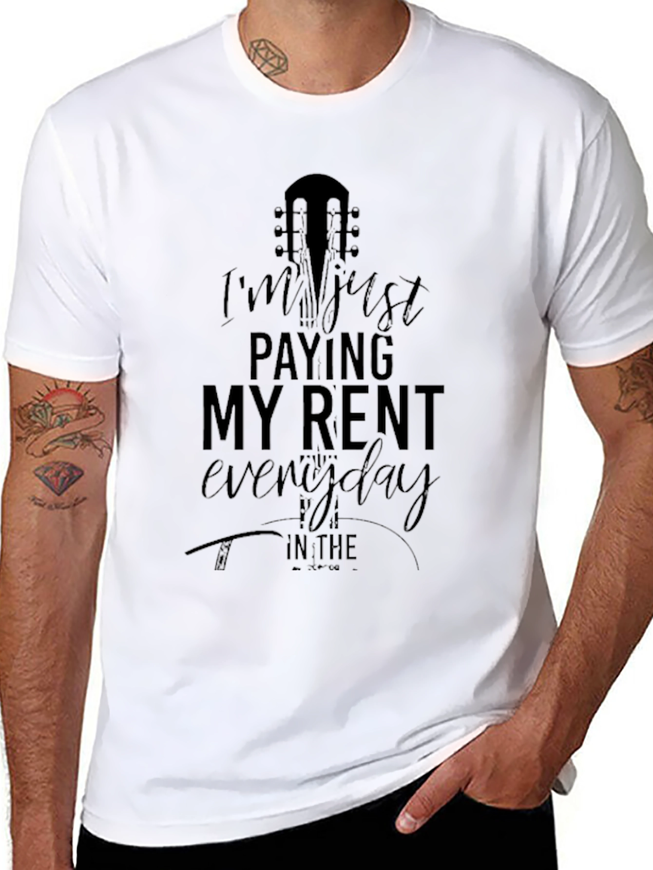 Guitar Rent T-Shirt - Black