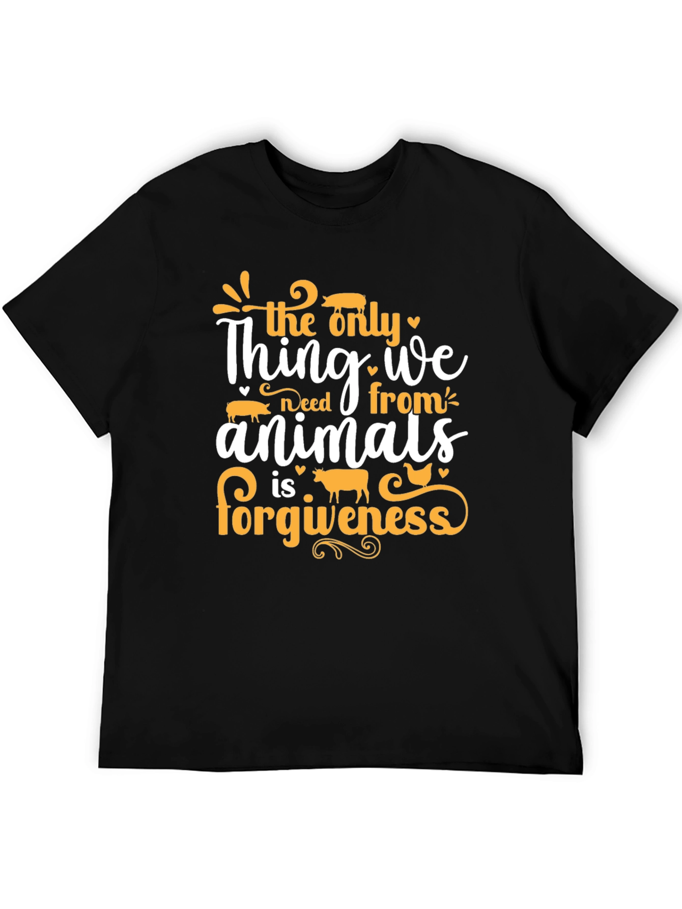 Vegan Animal Forgiveness T-Shirt - Unisex