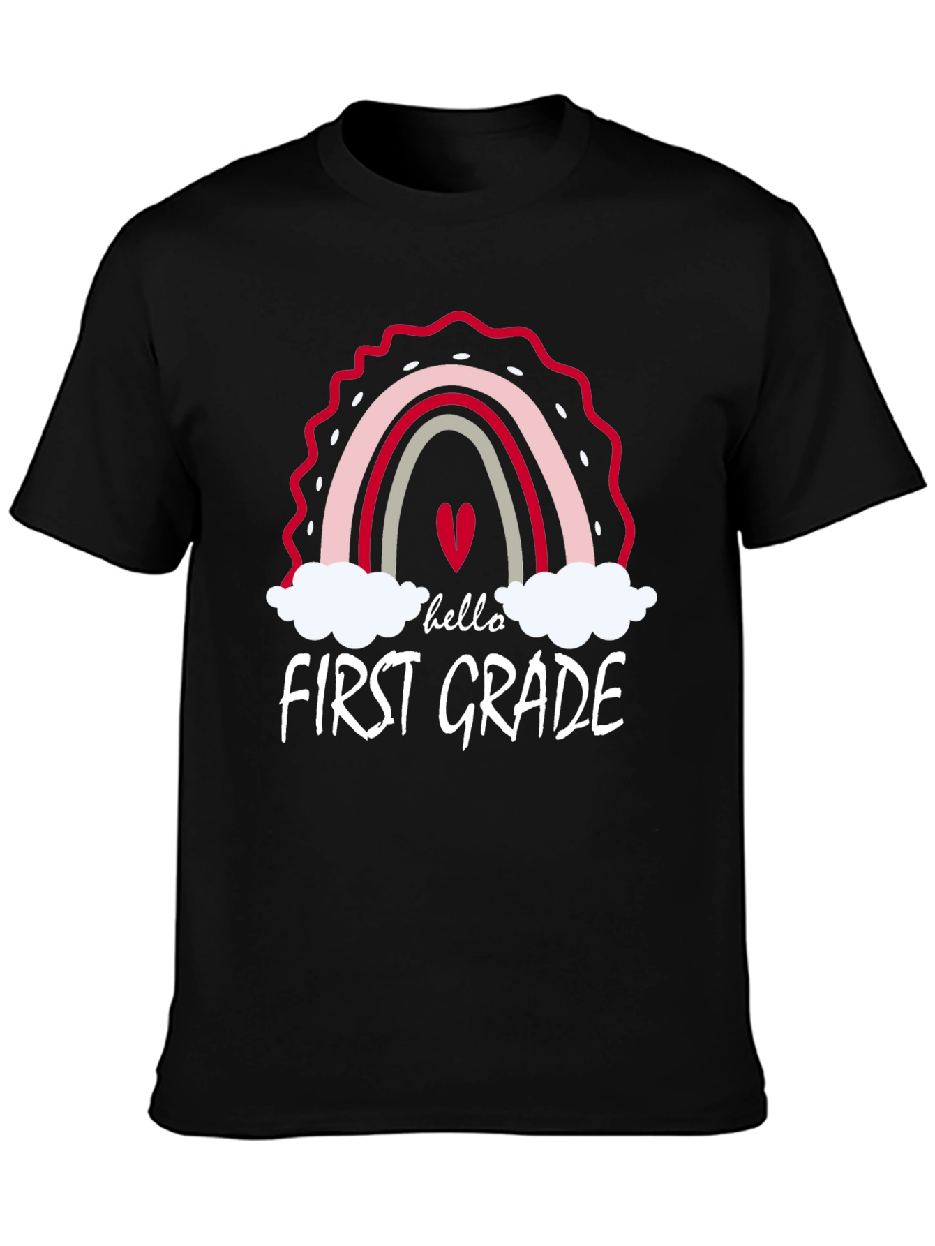 Hello First Grade Teacher Rainbow T-Shirt