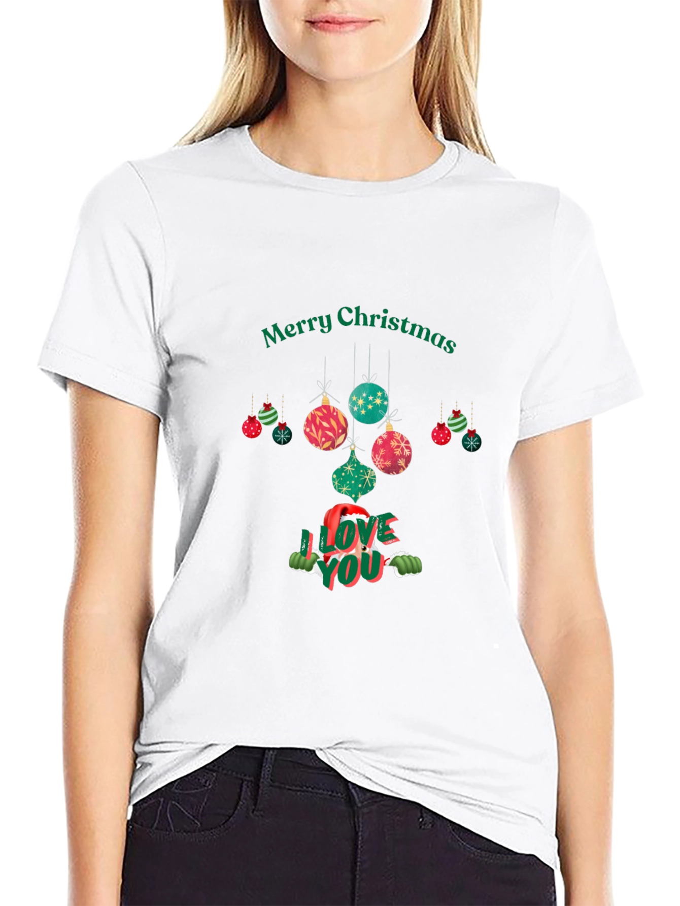 Festive Christmas I Love You Graphic Tee