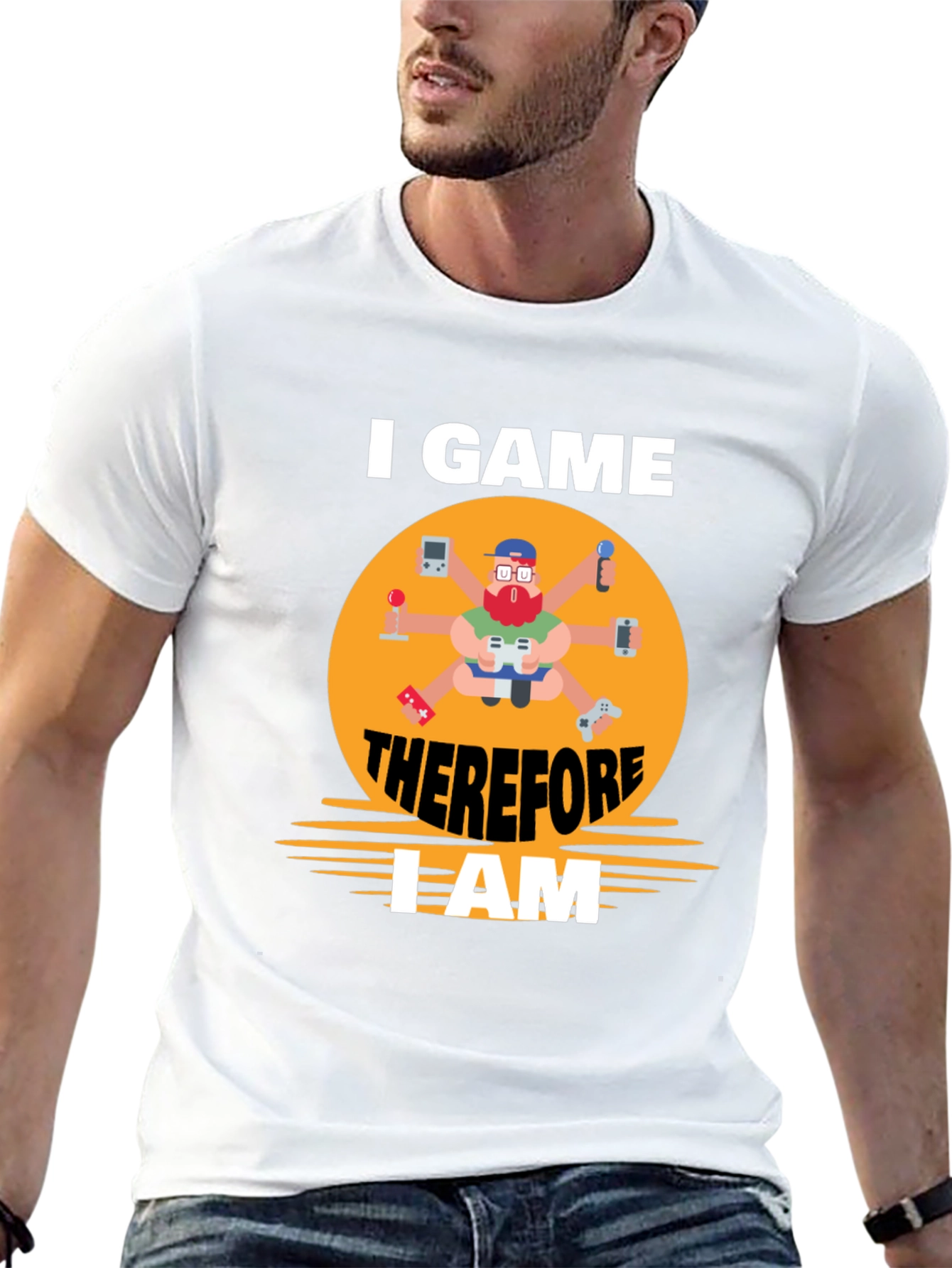 I Game Therefore I Am Gamer T-Shirt