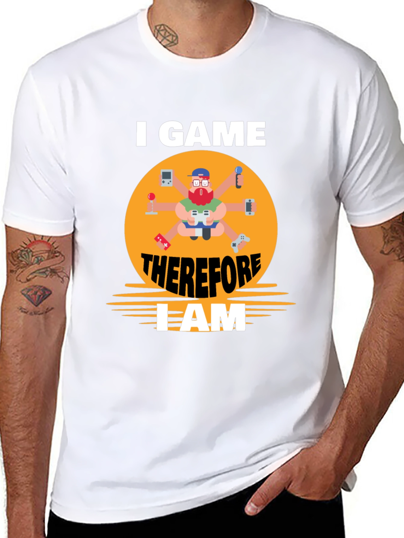 I Game Therefore I Am Gamer T-Shirt