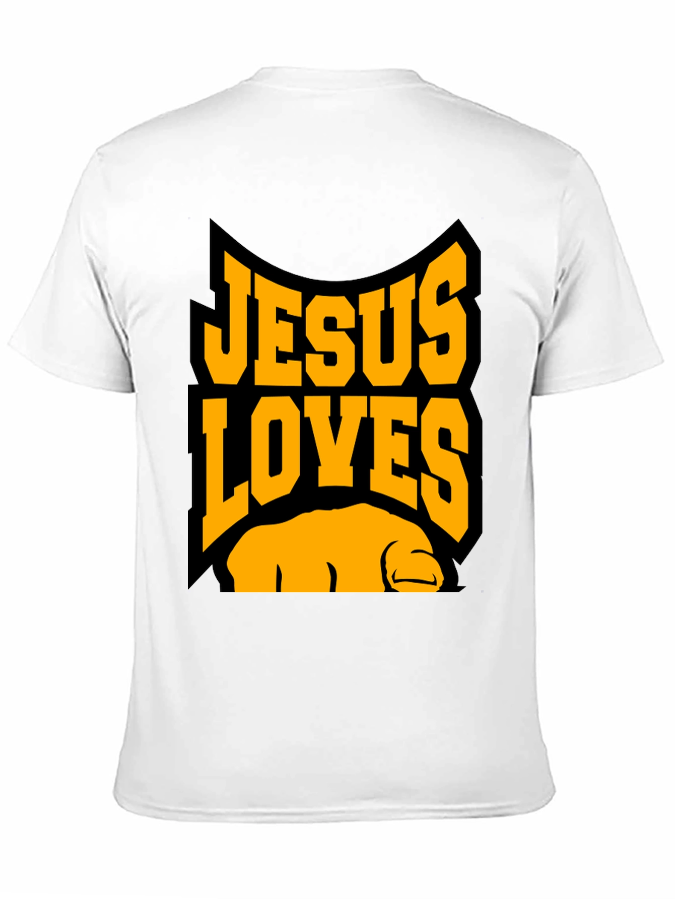 Jesus Loves You Black Graphic Tee