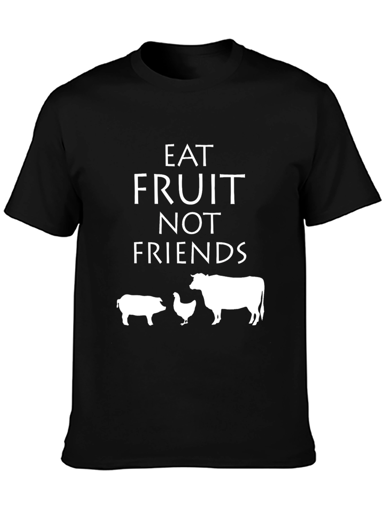 Eat Fruit Not Friends Vegan T-Shirt