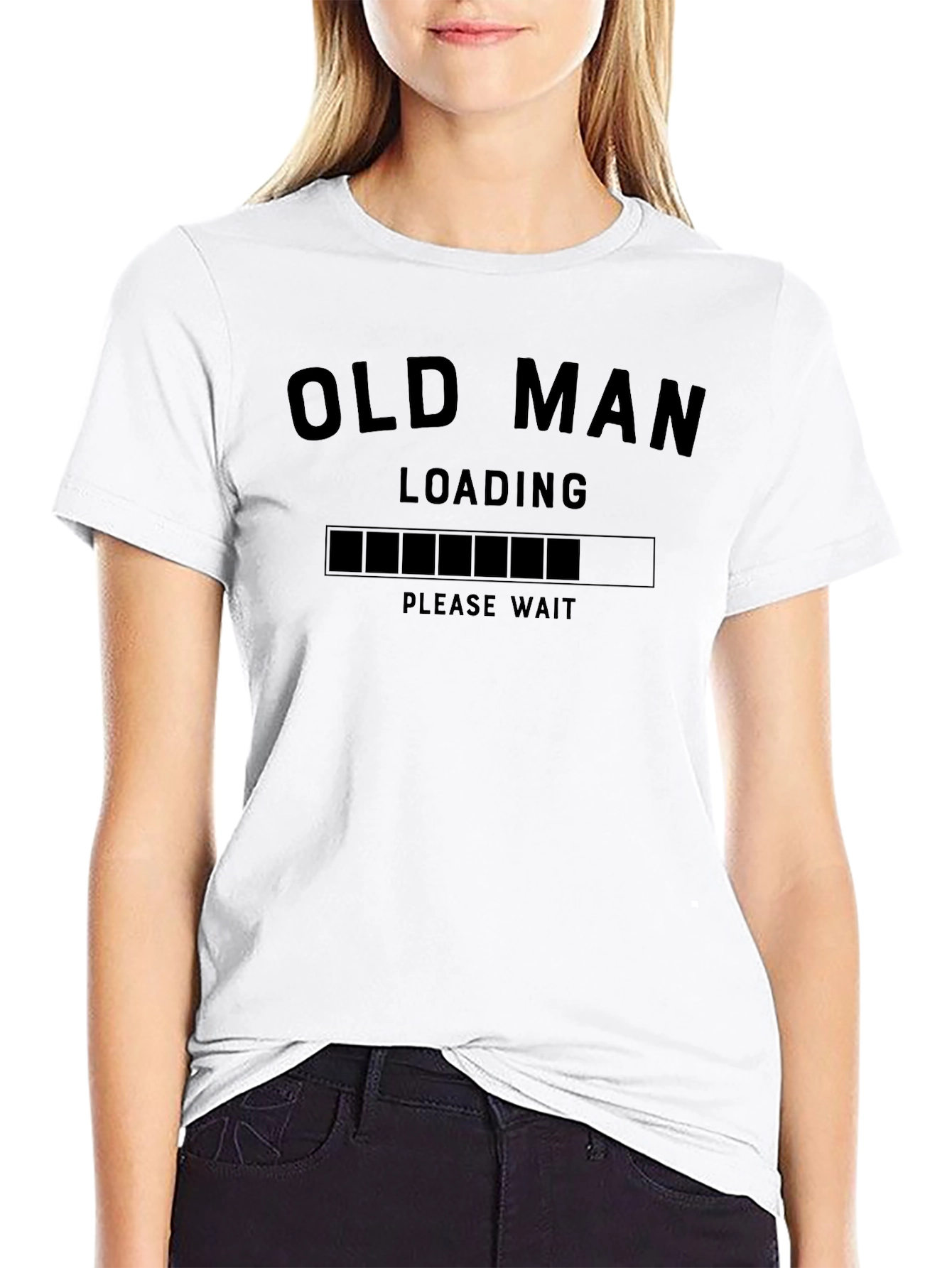 Old Man Loading Funny Graphic T-Shirt