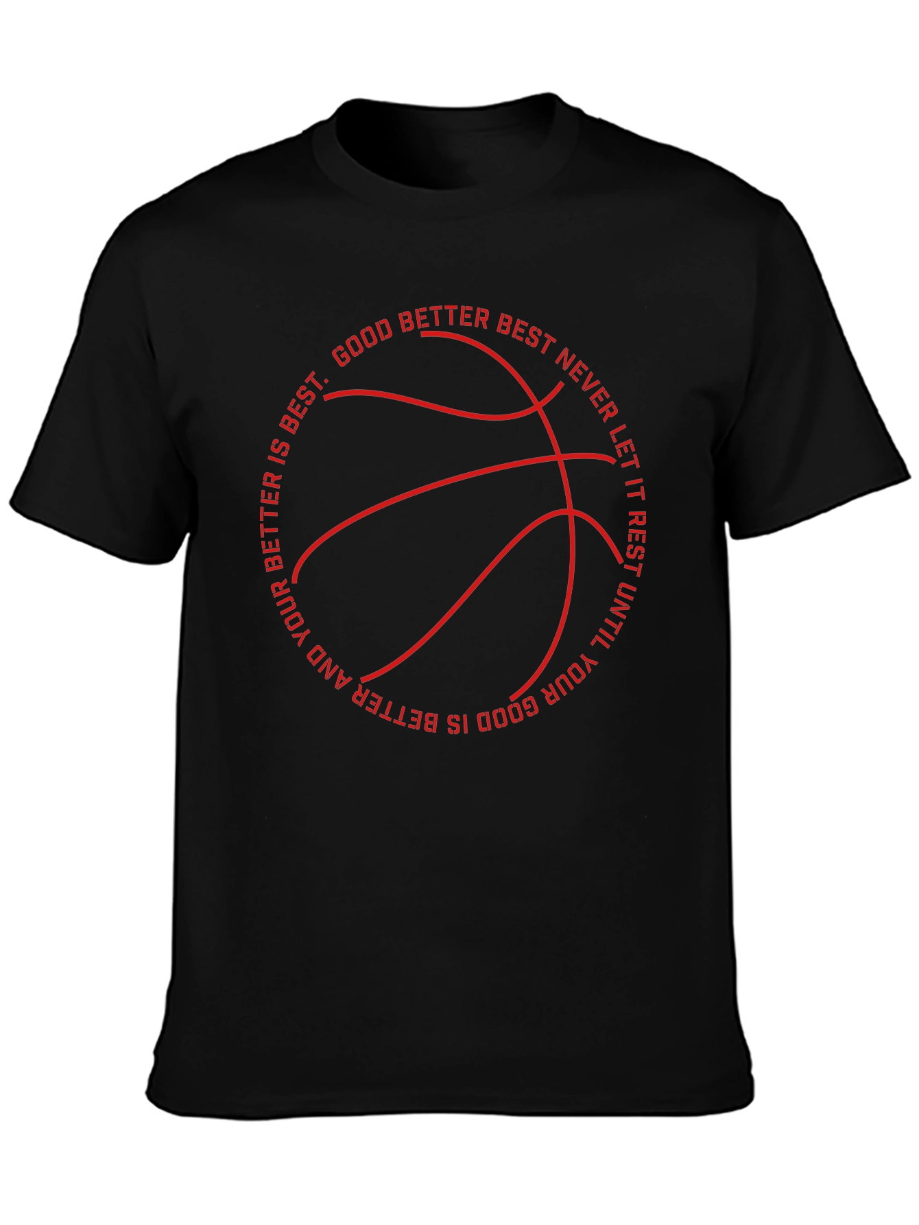 Motivational Basketball T-Shirt - Good Better Best