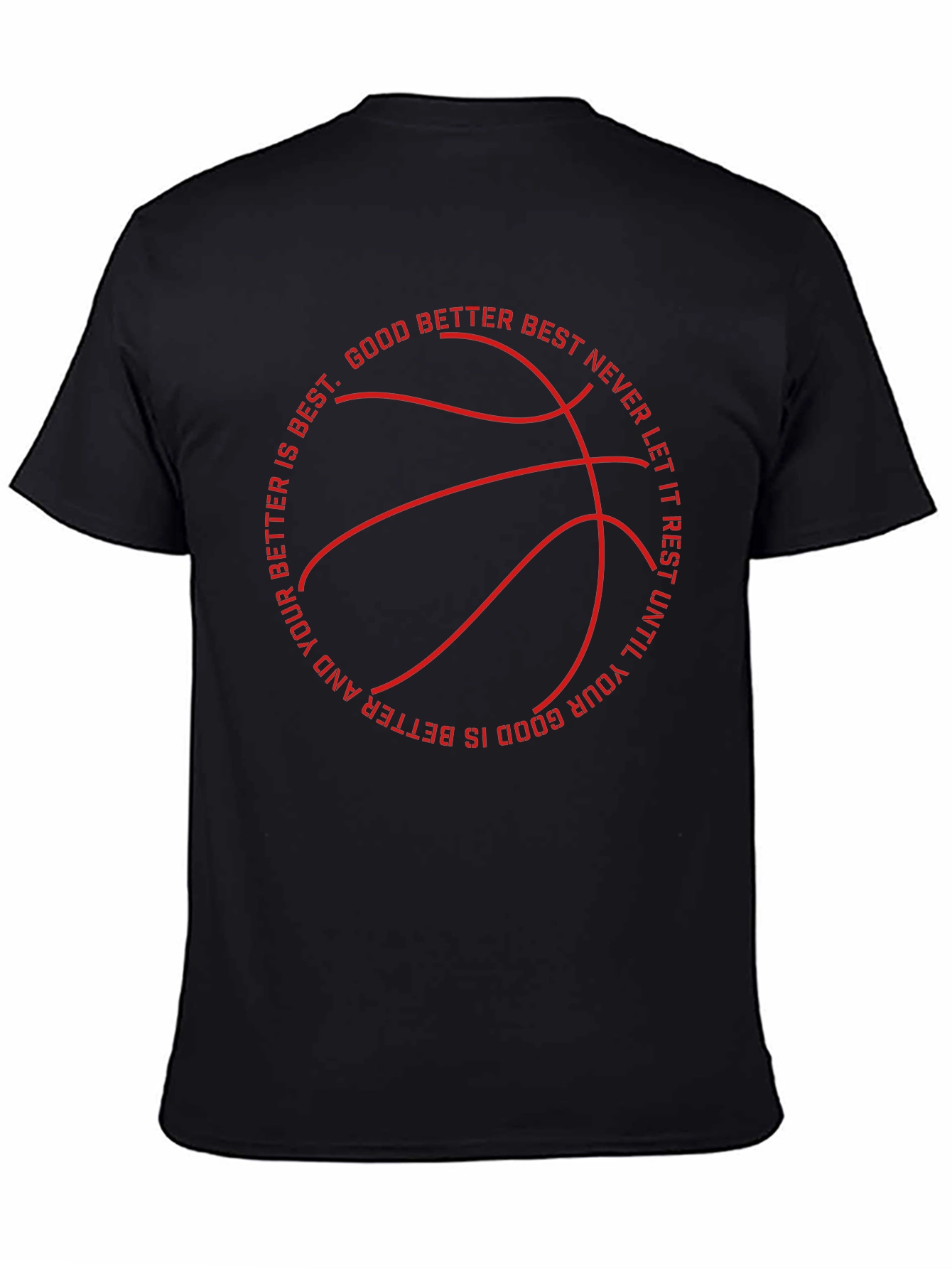 Motivational Basketball T-Shirt - Good Better Best