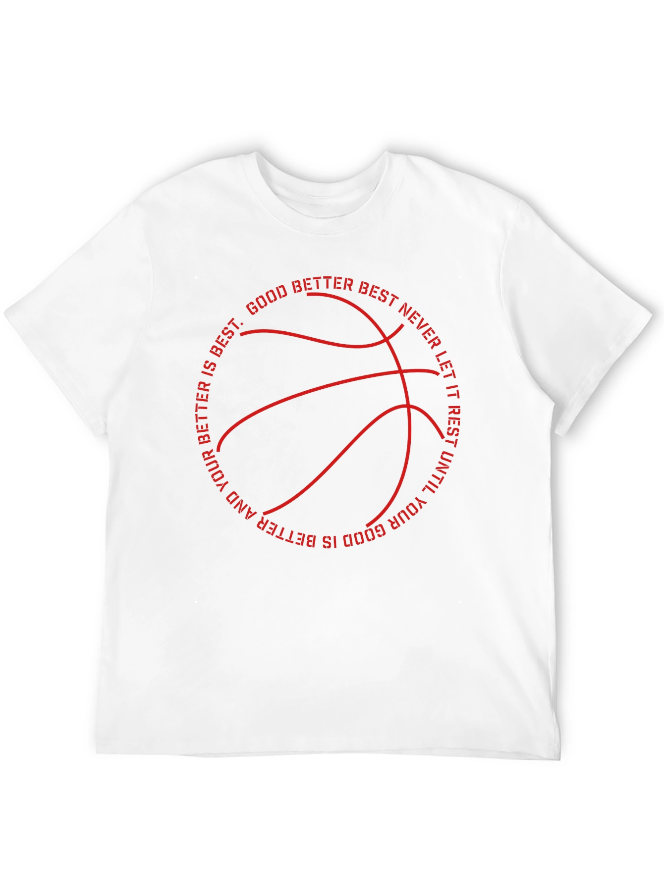 Motivational Basketball T-Shirt - Good Better Best