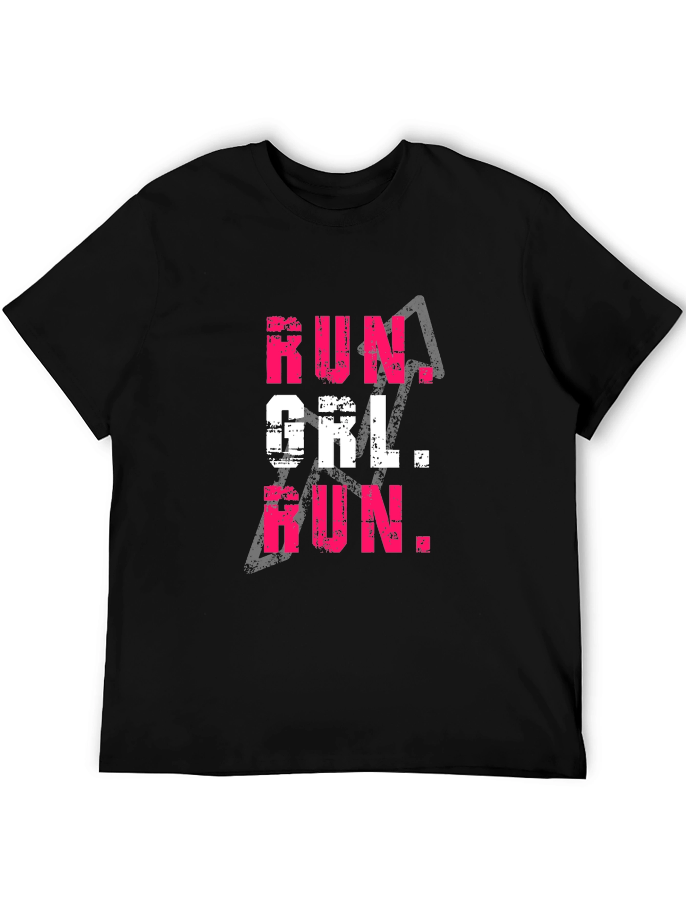 Run Girl Run Graphic Tee - Black T-Shirt