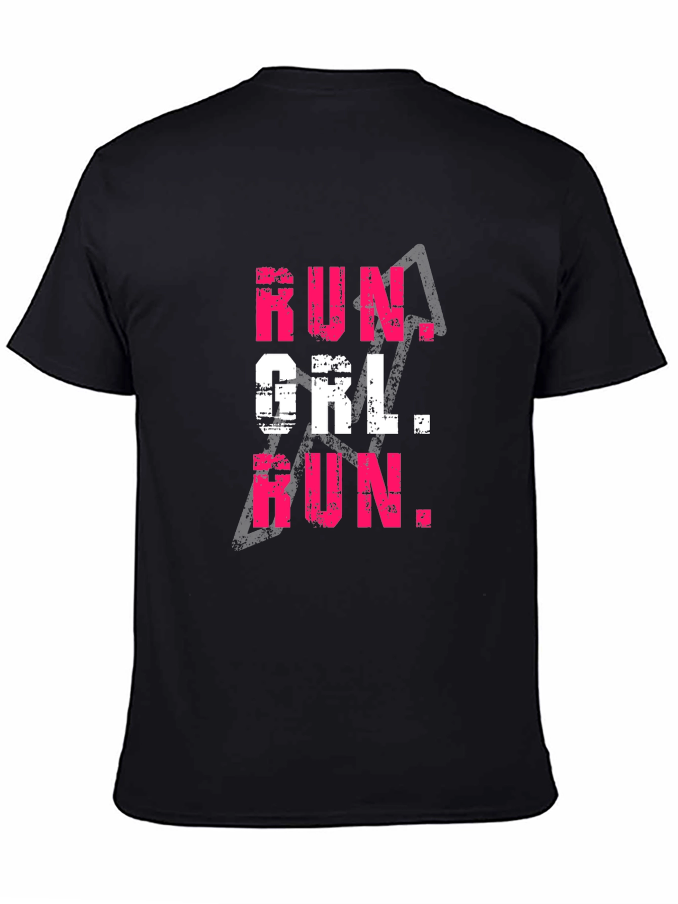 Run Girl Run Graphic Tee - Black T-Shirt