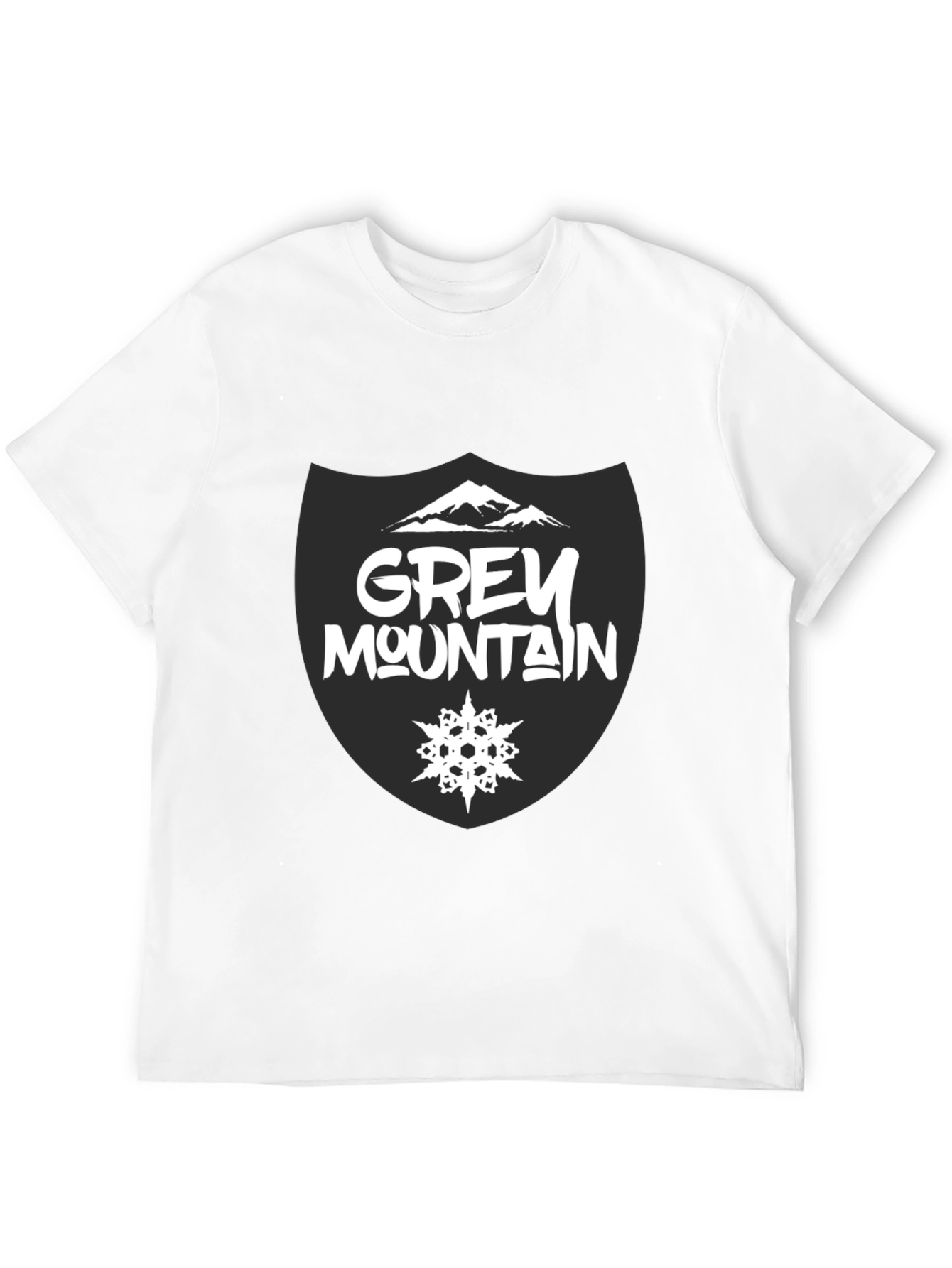Grey Mountain Graphic Tee - Stylish Cotton T-Shirt