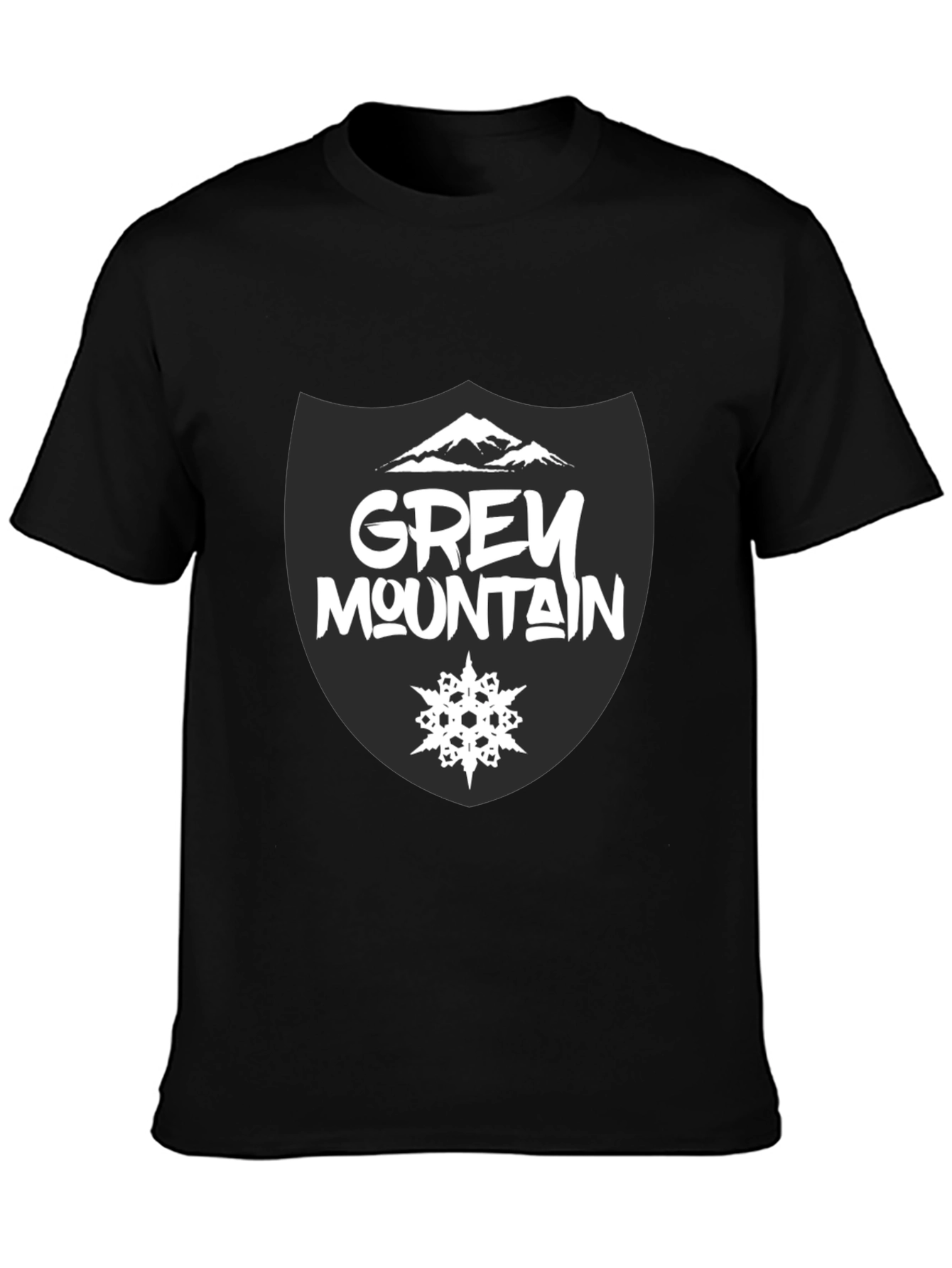 Grey Mountain Graphic Tee - Stylish Cotton T-Shirt