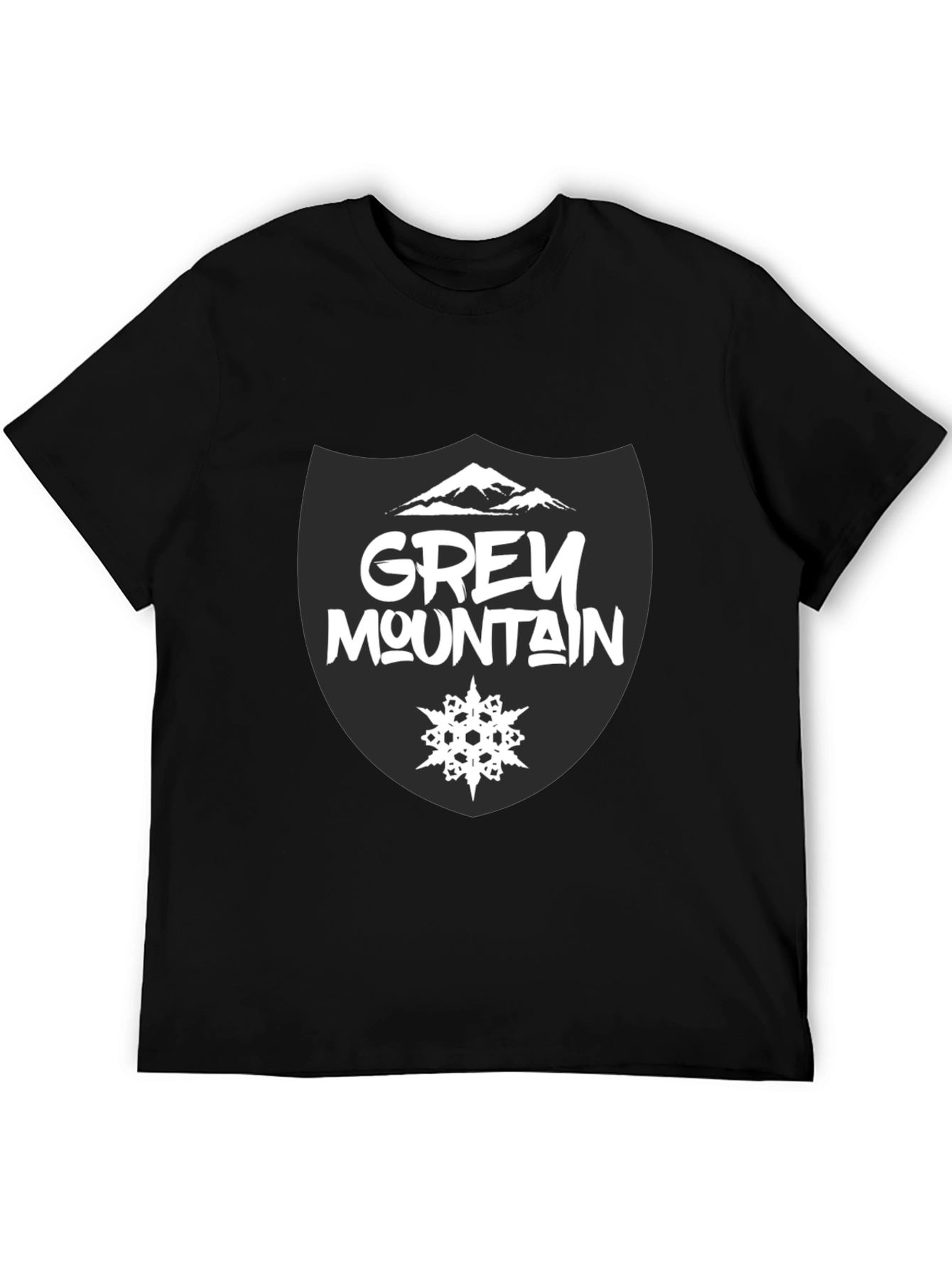Grey Mountain Graphic Tee - Stylish Cotton T-Shirt