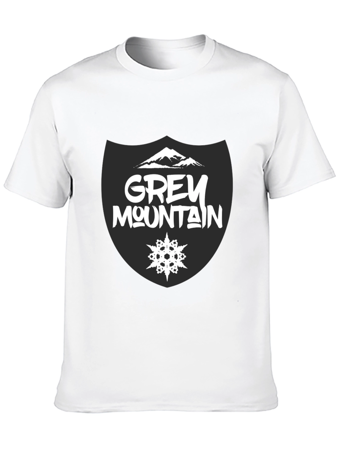 Grey Mountain Graphic Tee - Stylish Cotton T-Shirt