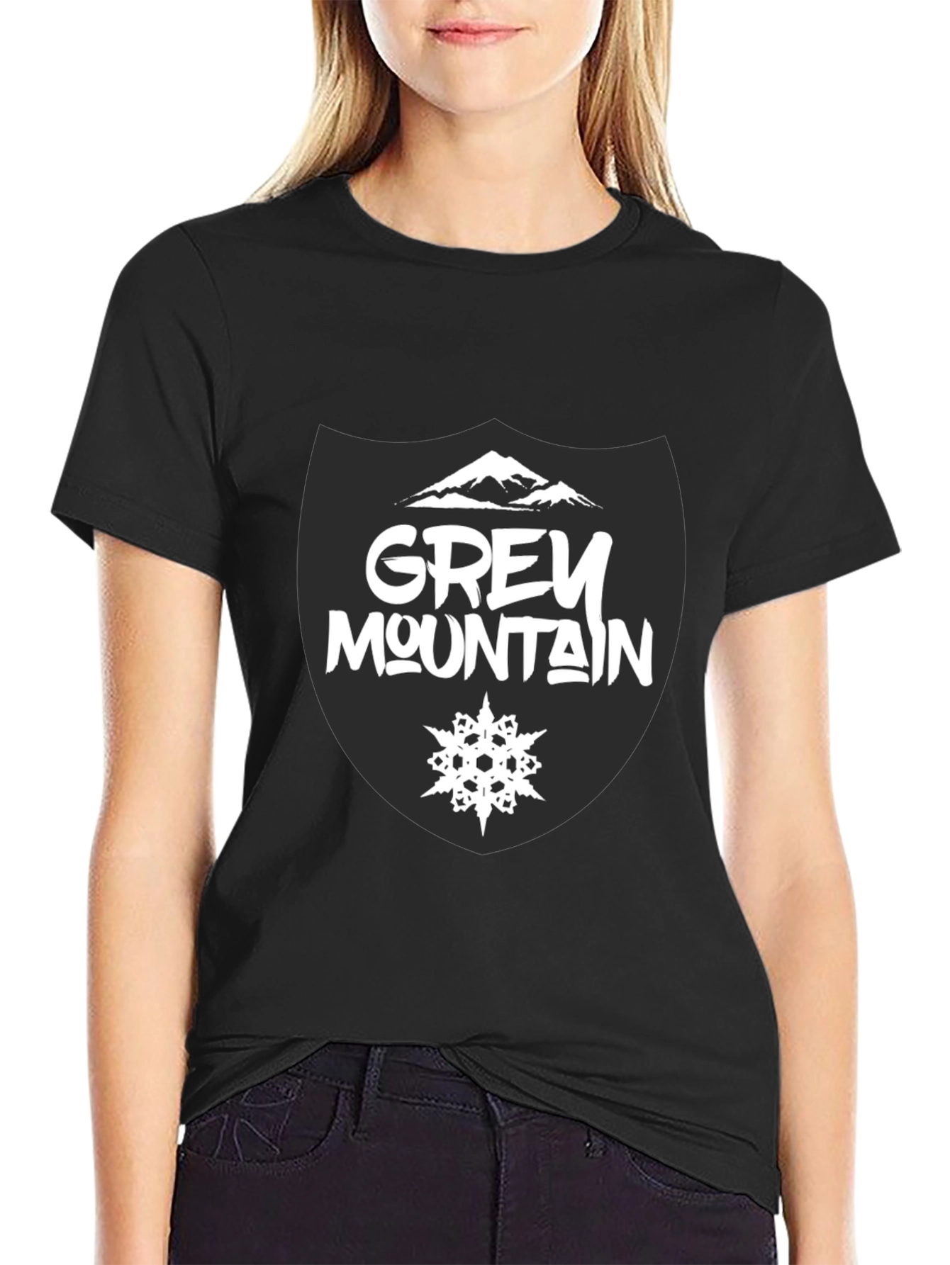 Grey Mountain Graphic Tee - Stylish Cotton T-Shirt