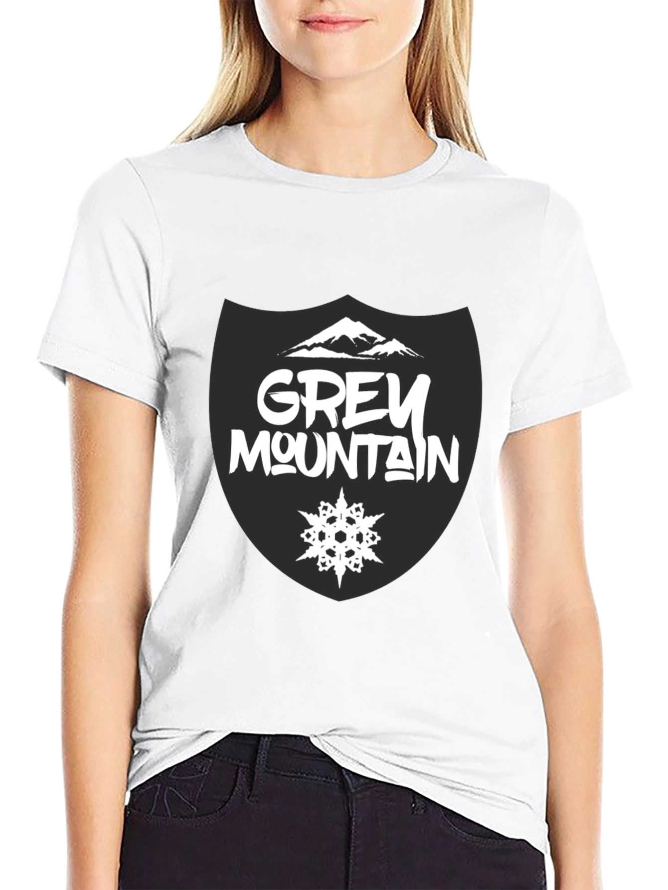Grey Mountain Graphic Tee - Stylish Cotton T-Shirt