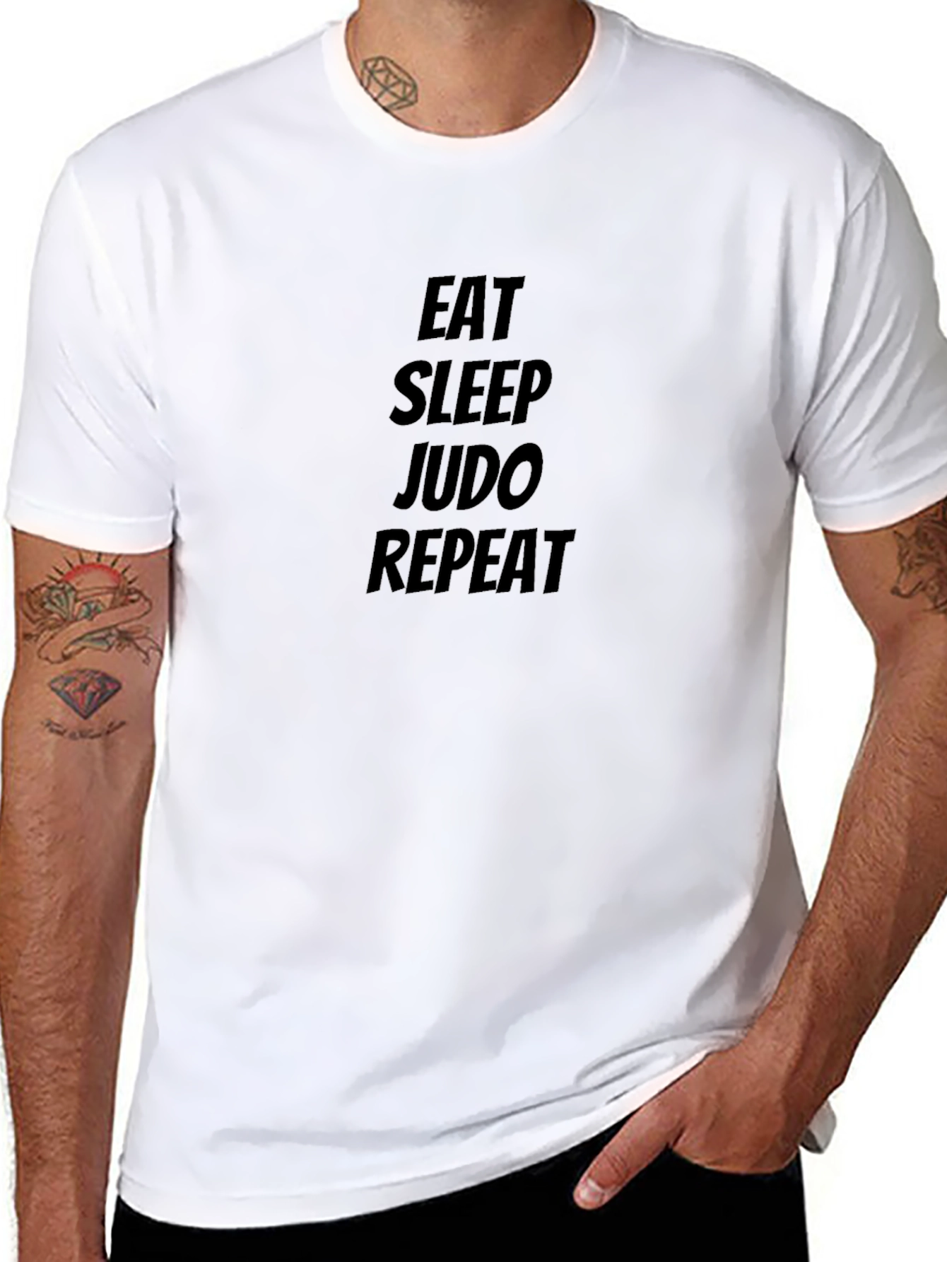 Eat Sleep Judo Repeat Graphic T-Shirt