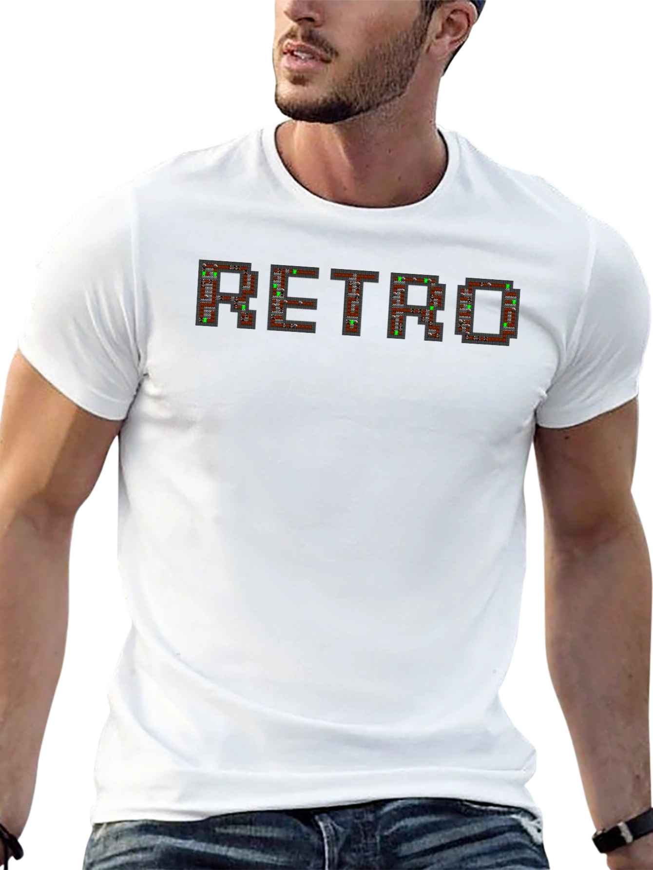 Retro Gaming Tee - Pixelated Design Shirt