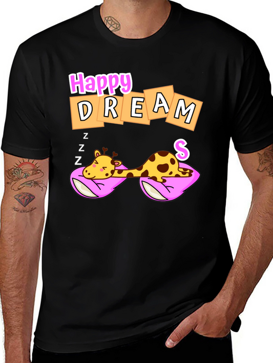 Happy Dreams Giraffe Graphic Tee - Unisex