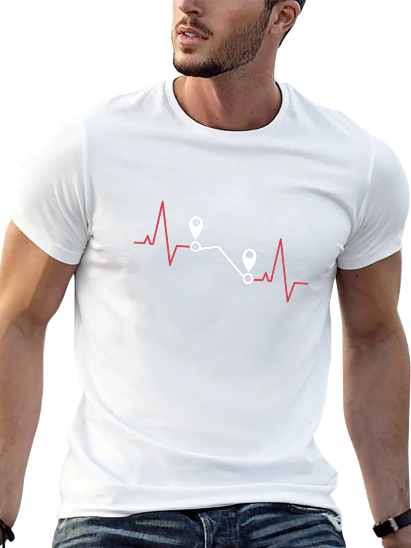 Heartbeat Route Tee - Travel Adventure Shirt