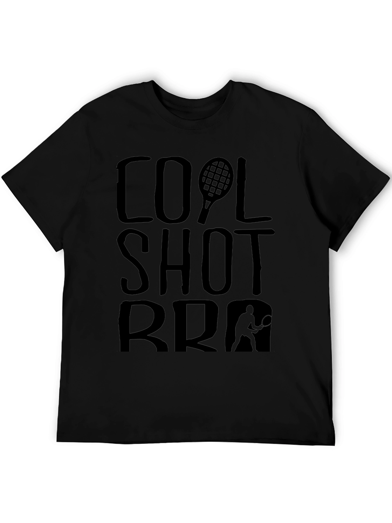 Cool Shot Bro Tennis Graphic T-Shirt