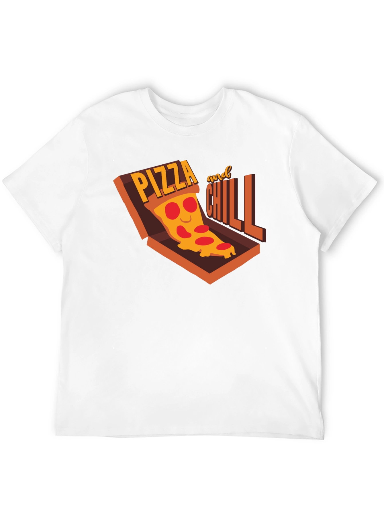 Pizza and Chill Graphic T-Shirt - Casual Comfort
