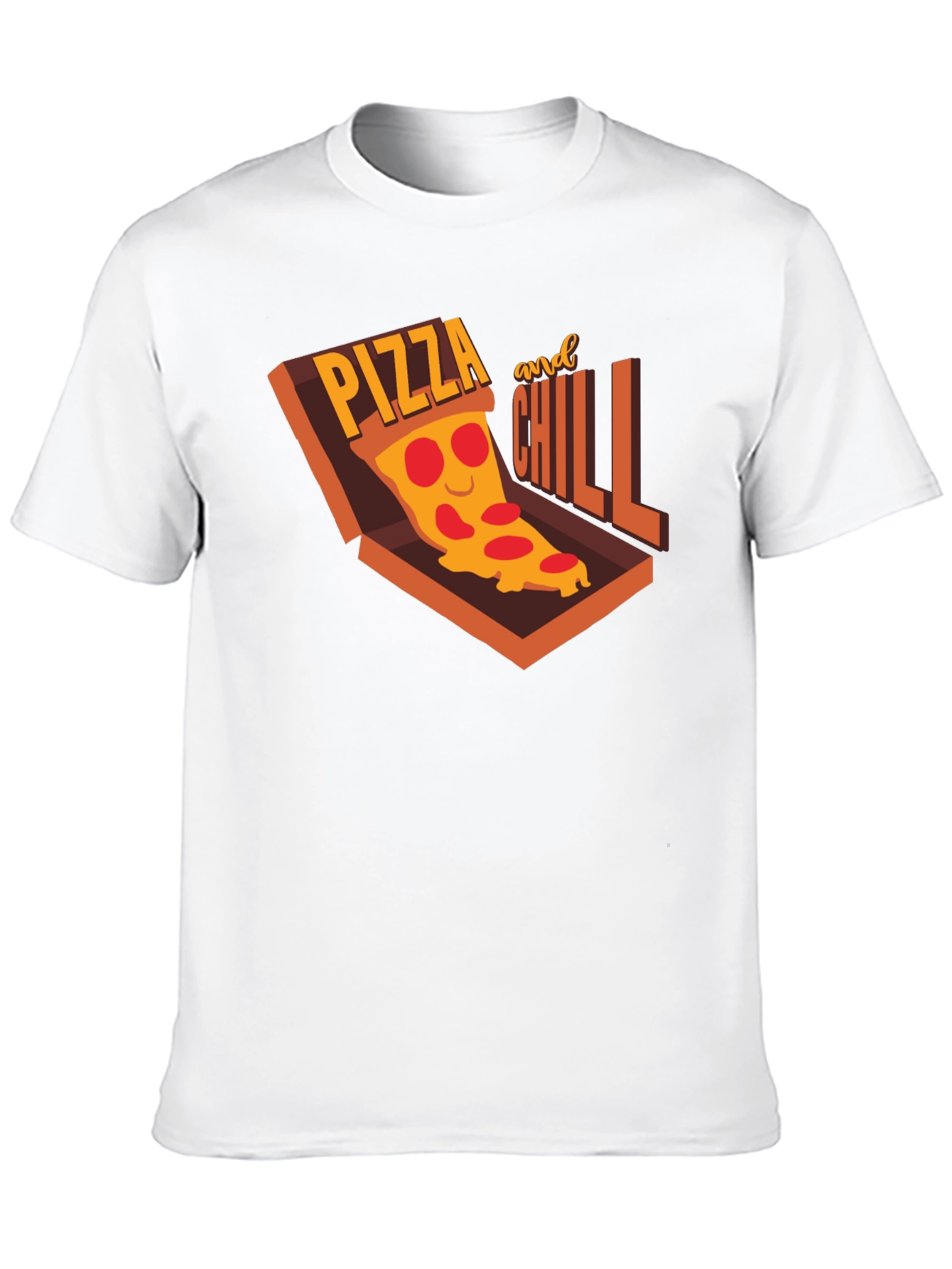 Pizza and Chill Graphic T-Shirt - Casual Comfort