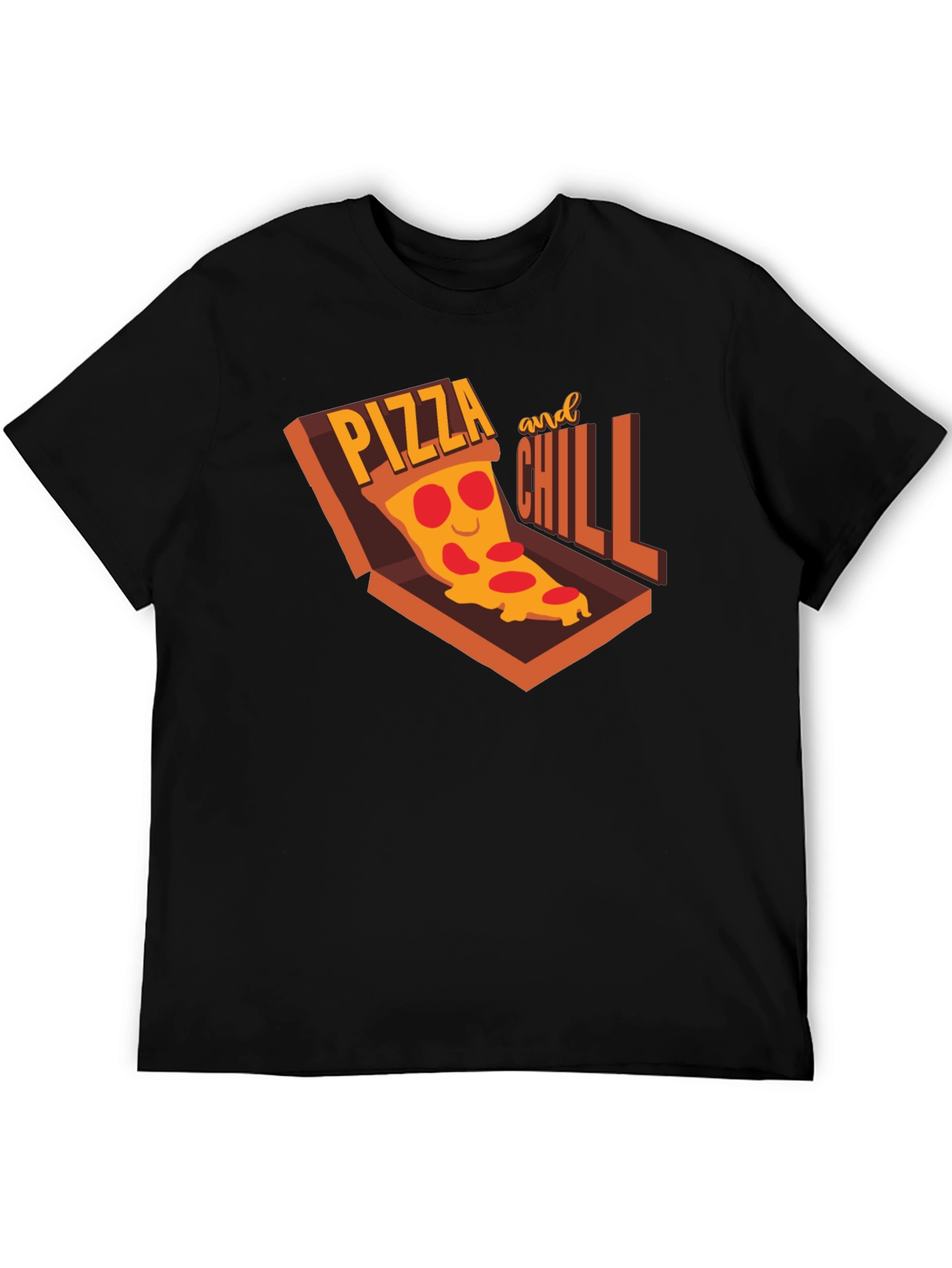 Pizza and Chill Graphic T-Shirt - Casual Comfort