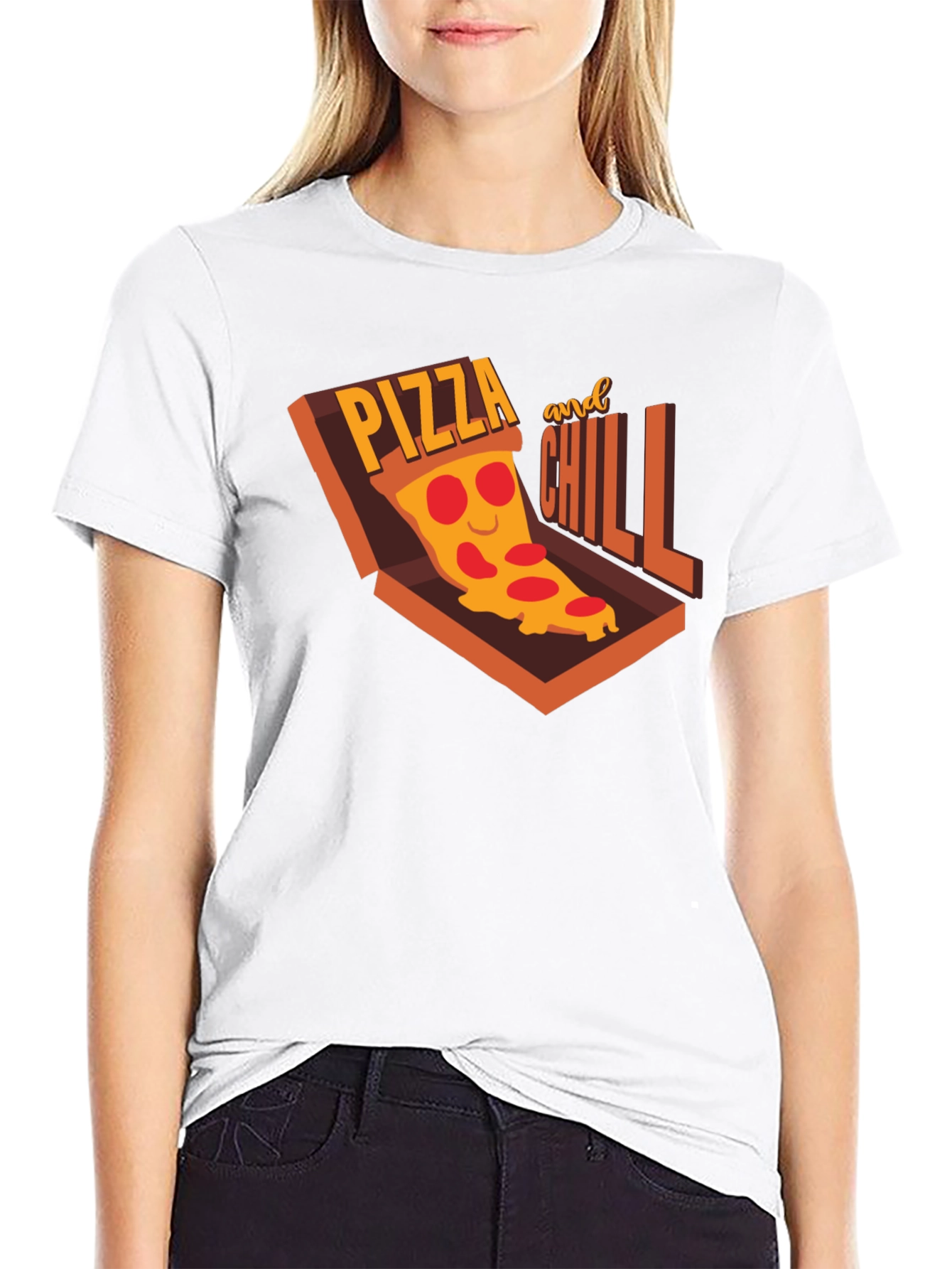 Pizza and Chill Graphic T-Shirt - Casual Comfort