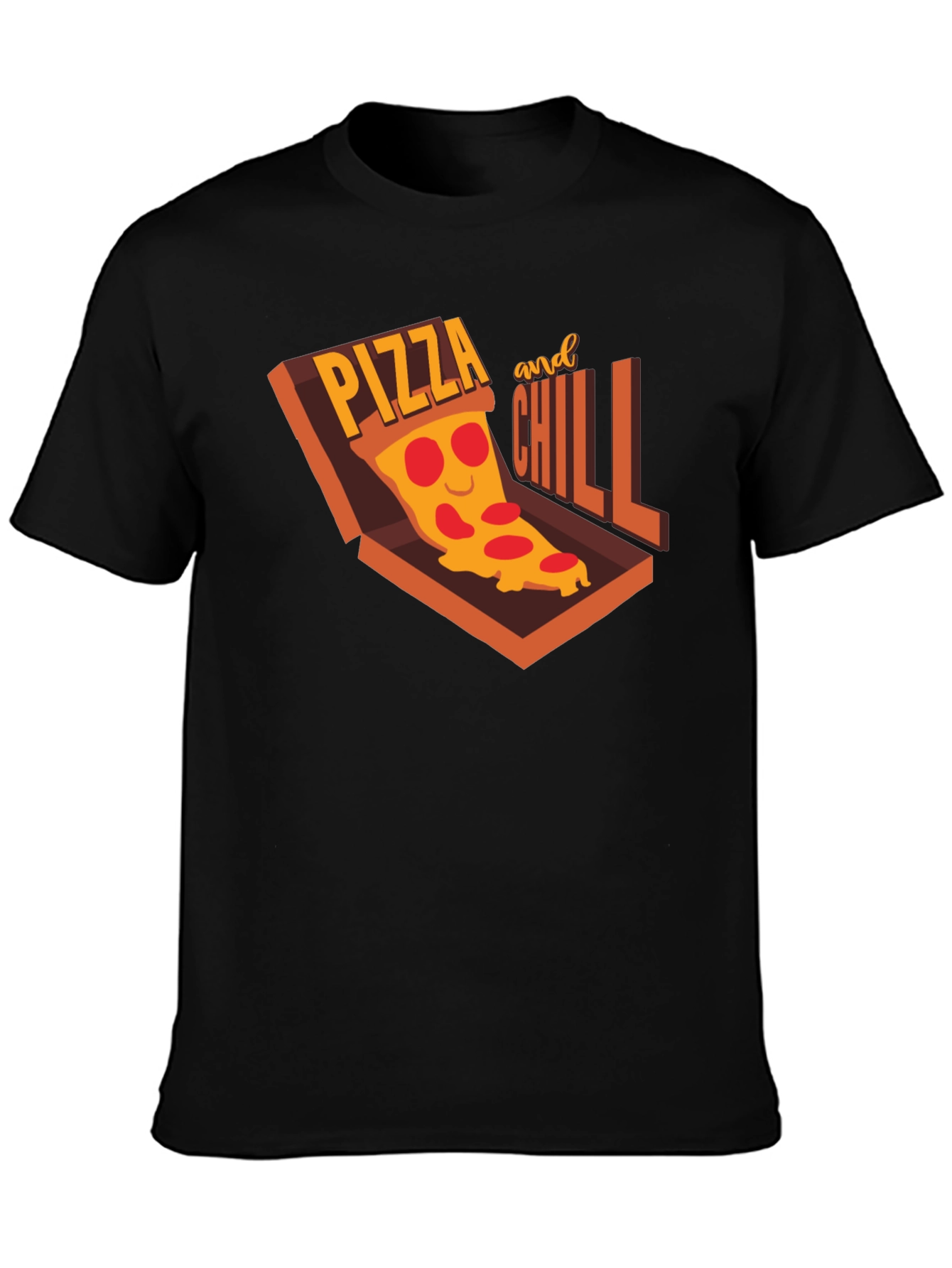 Pizza and Chill Graphic T-Shirt - Casual Comfort