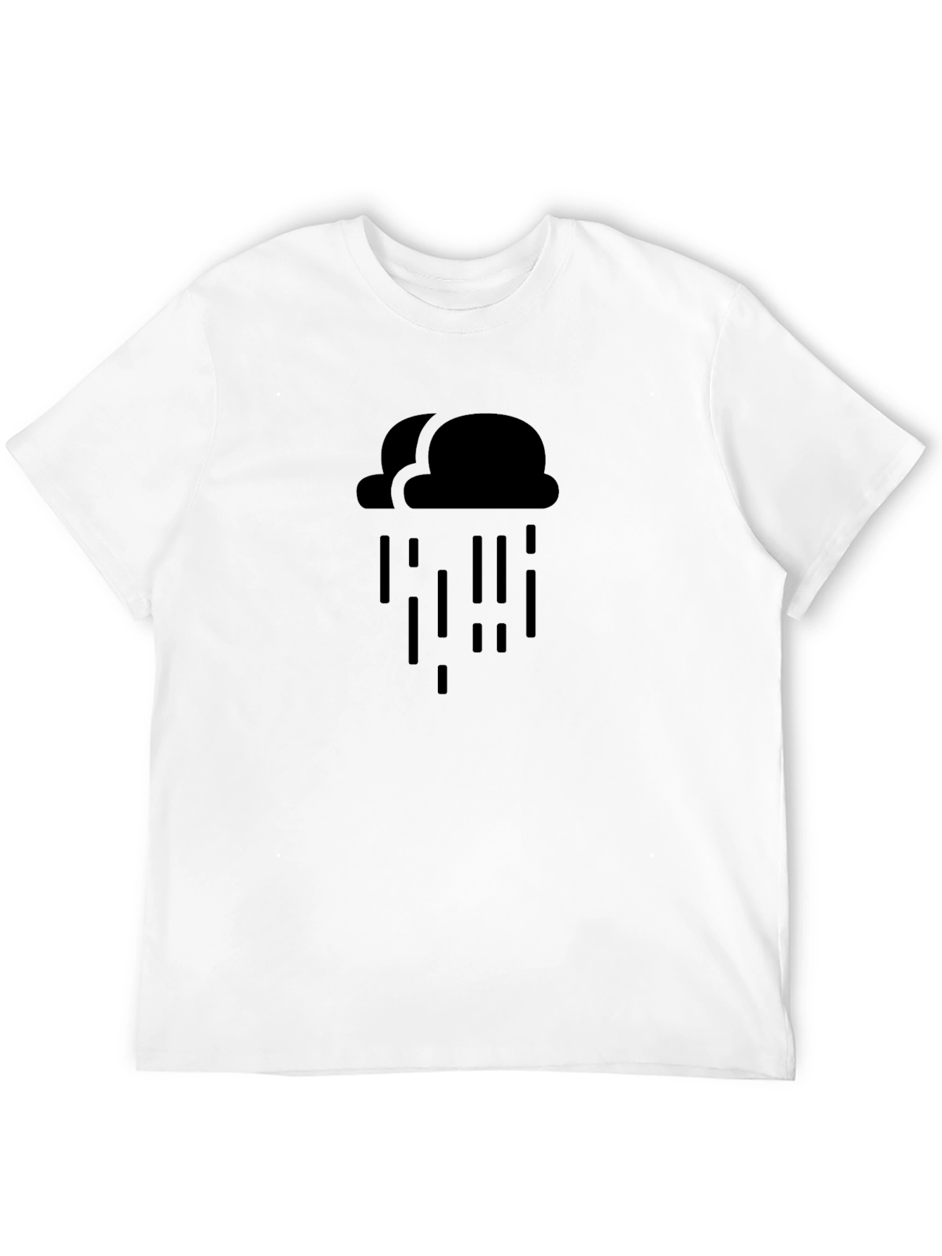 Rain Cloud Graphic Tee - Mens Black T-Shirt