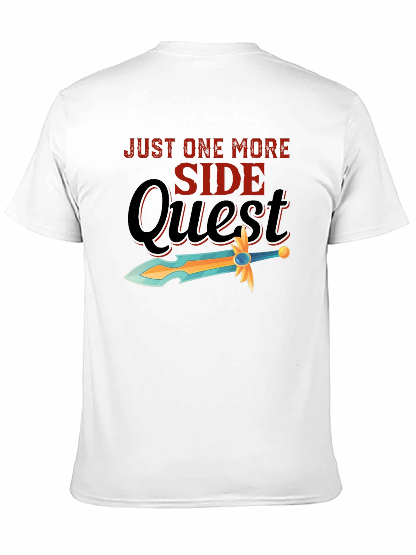 Just One More Side Quest Black T-Shirt