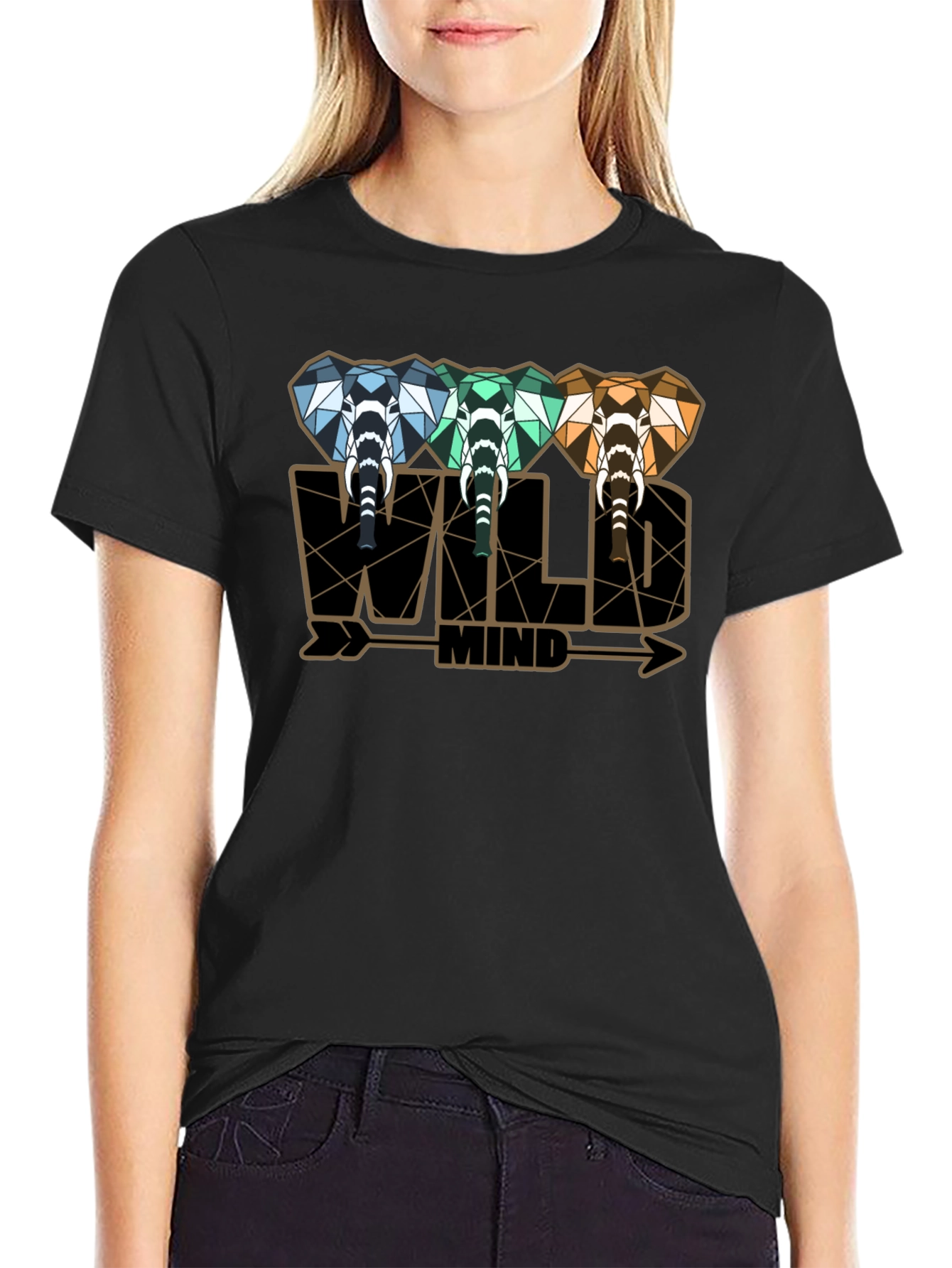 Wild Mind Elephant Graphic Tee - Stylish Mens T-Shirt
