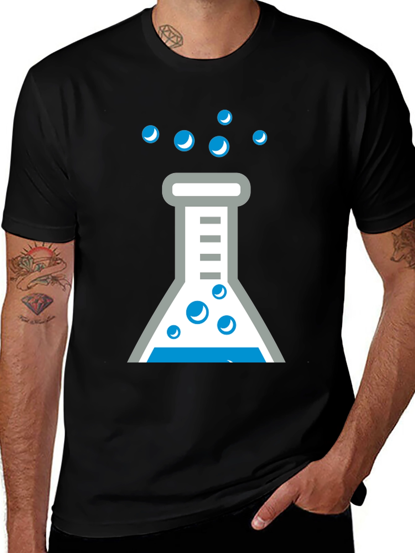 Science Beaker Graphic Tee - Fun Chemistry Shirt