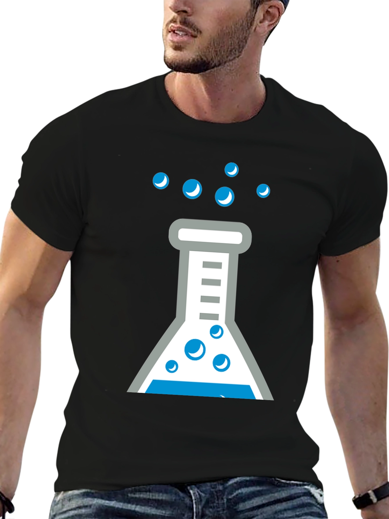 Science Beaker Graphic Tee - Fun Chemistry Shirt