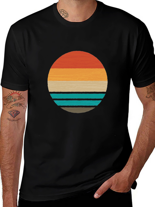 Retro Sunset Graphic Tee - Stylish Comfort