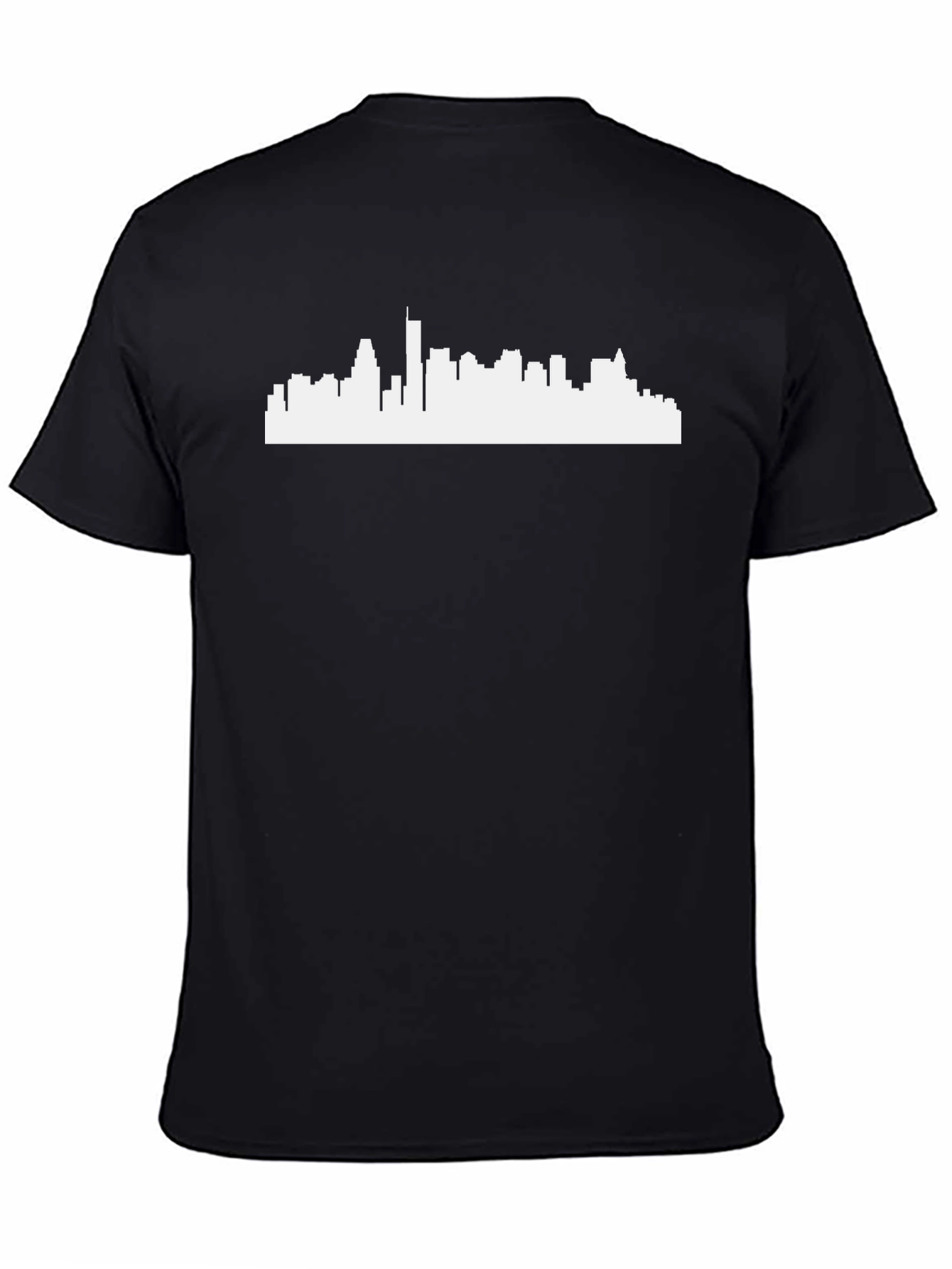 City Skyline Graphic Tee - Classic Black Crew Neck