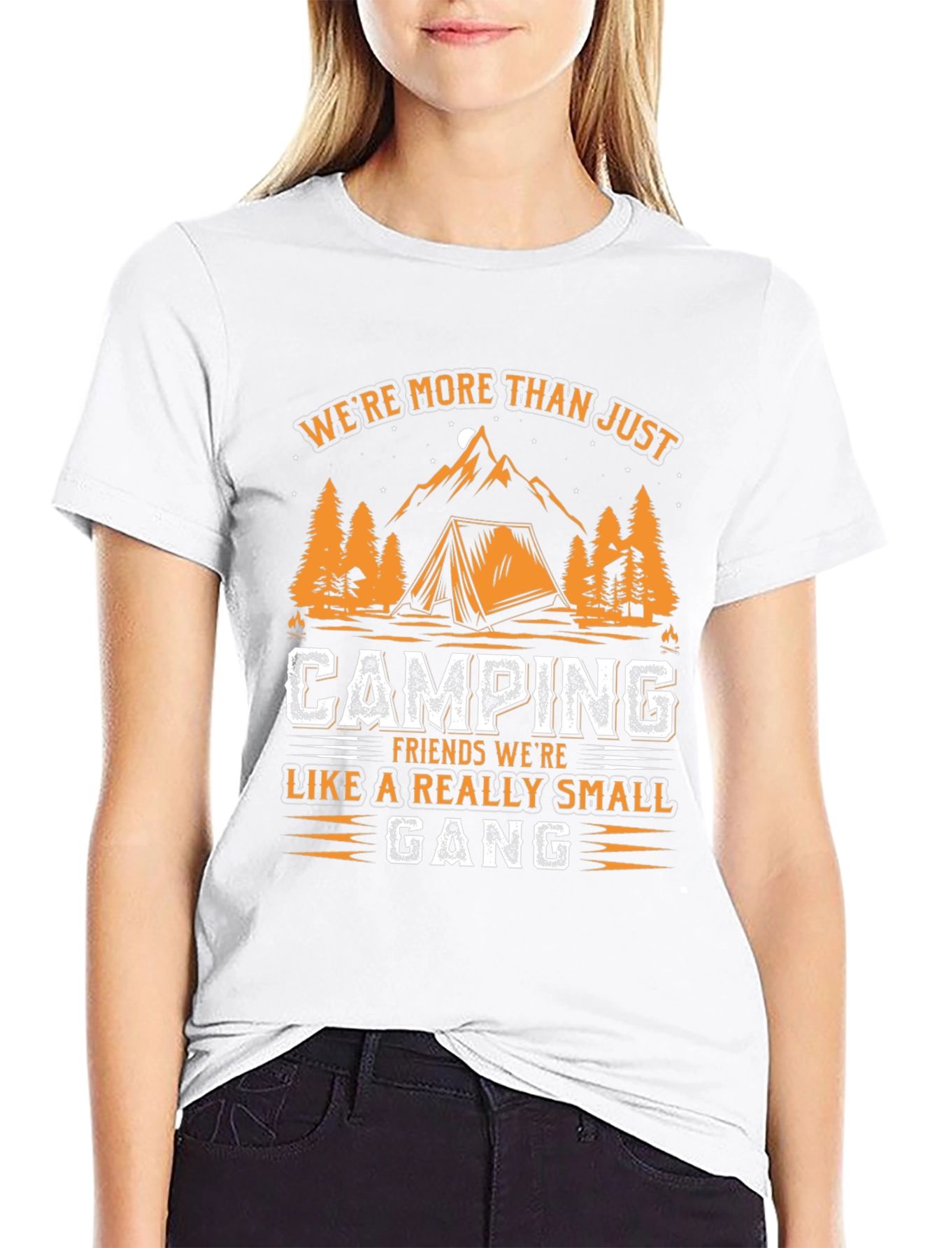 Camping Friends Small Gang Graphic Tee