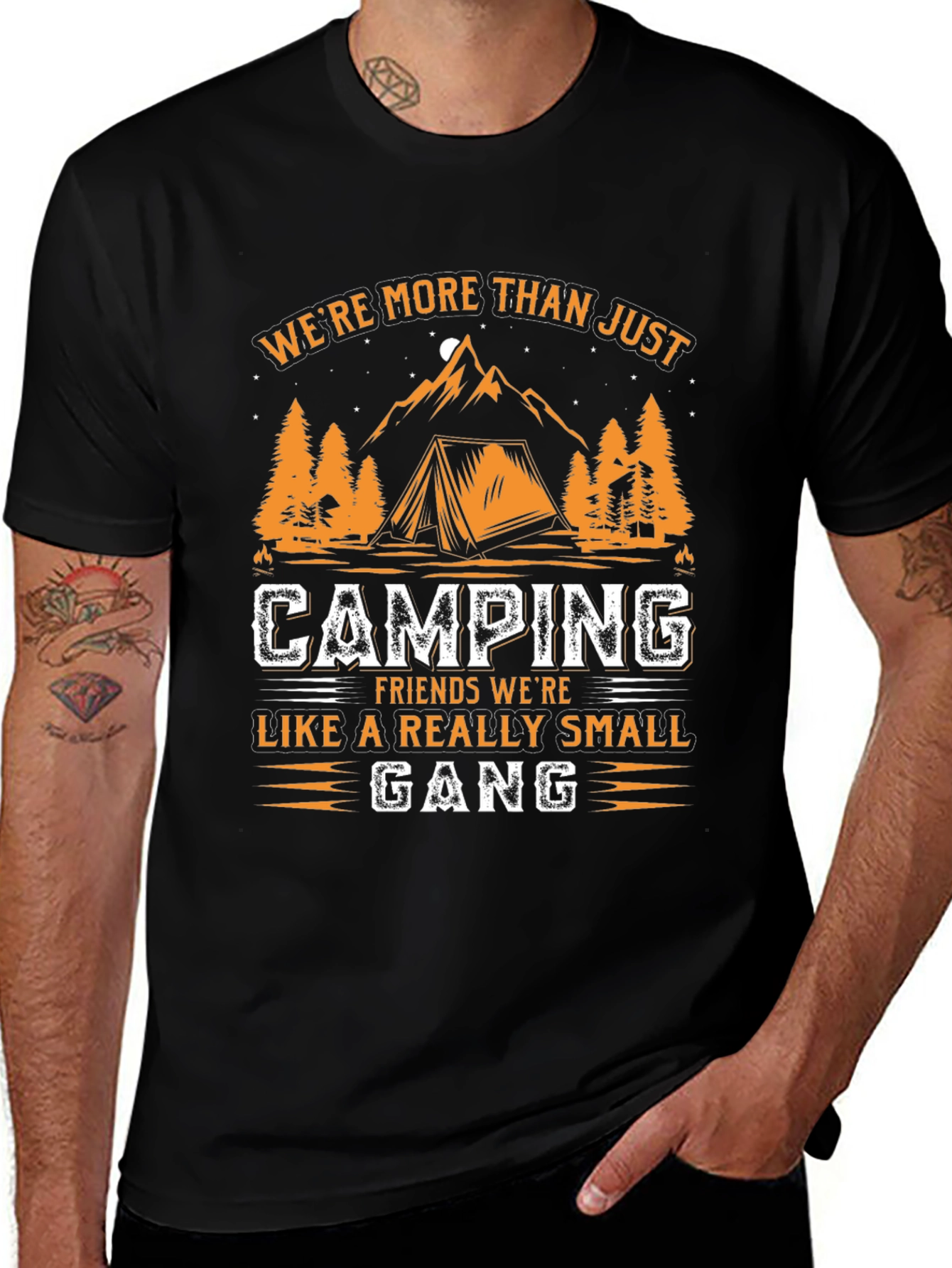 Camping Friends Small Gang Graphic Tee