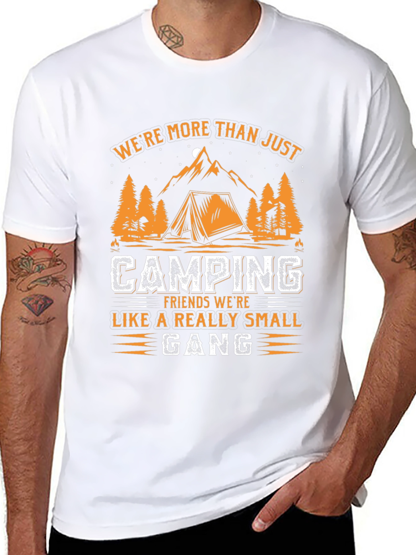 Camping Friends Small Gang Graphic Tee