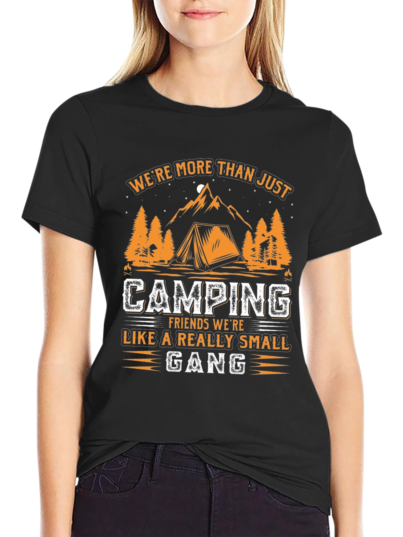 Camping Friends Small Gang Graphic Tee