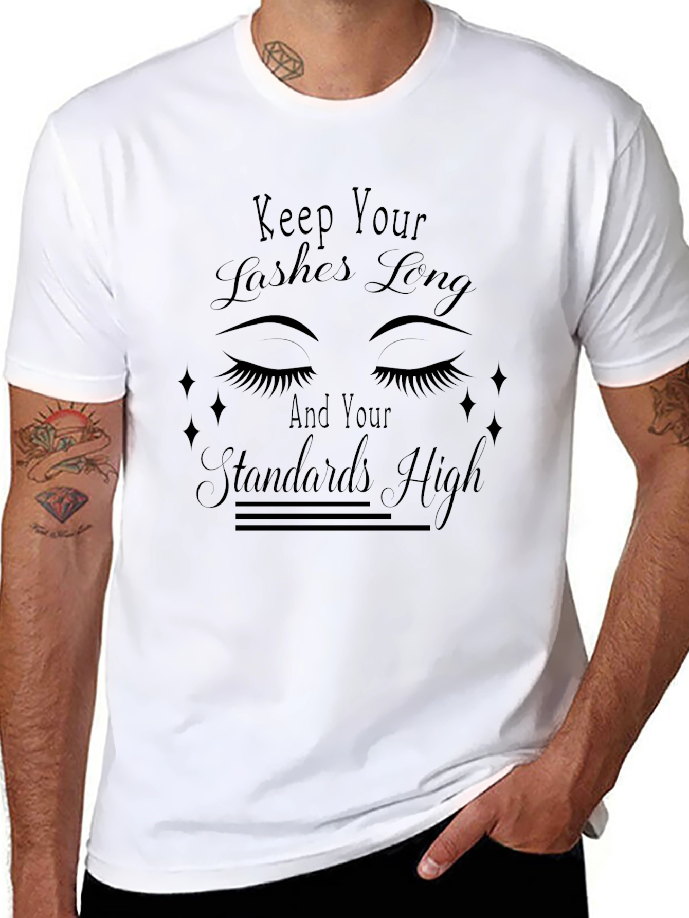 Keep Your Lashes Long Graphic T-Shirt